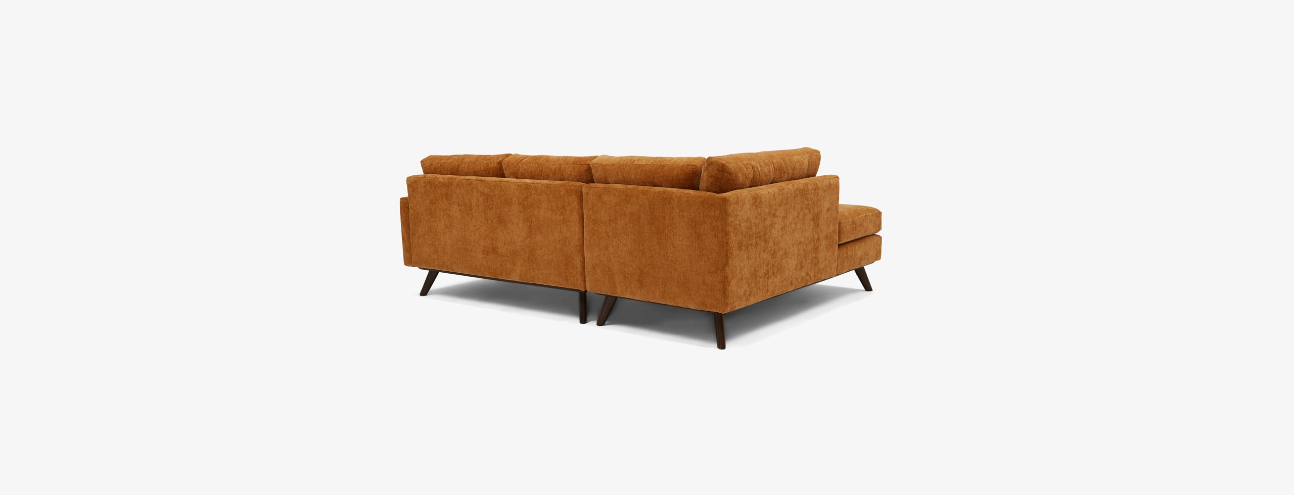 Hopson Apartment Sectional With Bumper Crave Ginger Tea