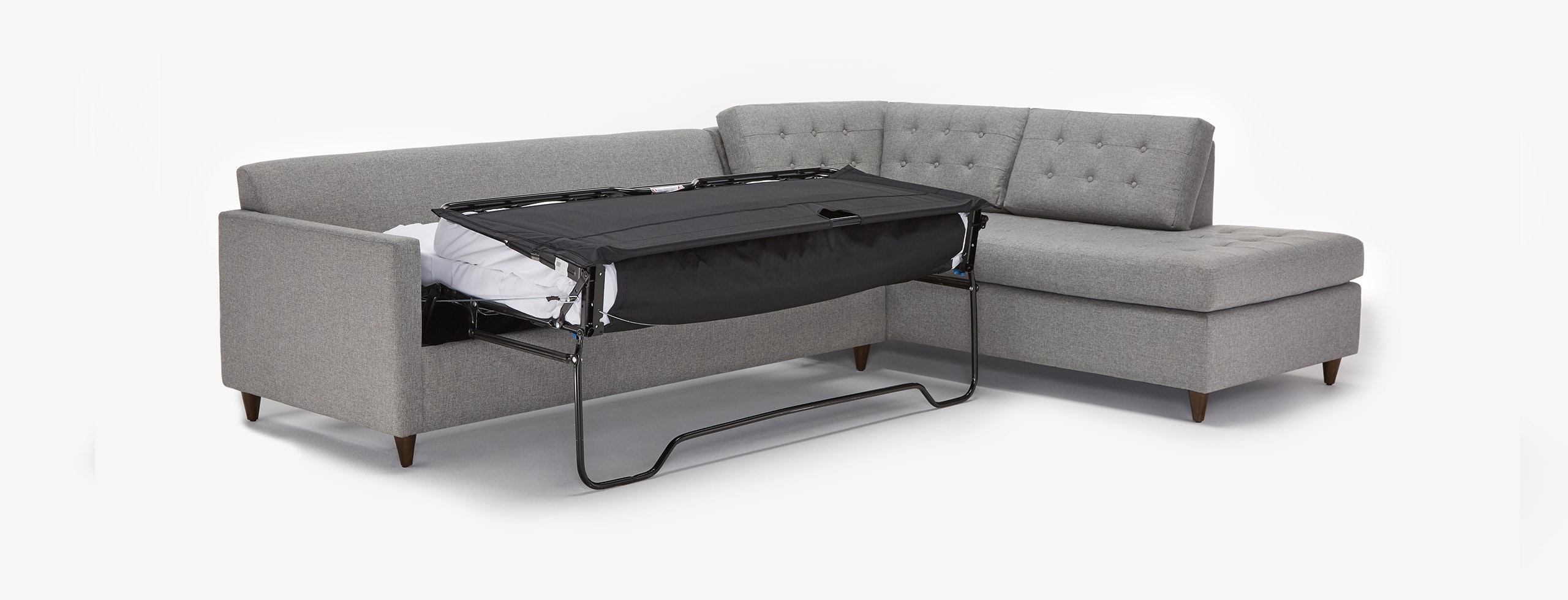 Eliot Sleeper Sectional Taylor Felt Grey