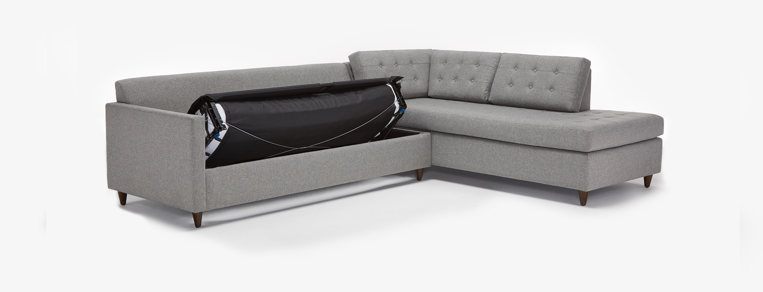 Eliot Sleeper Sectional Taylor Felt Grey