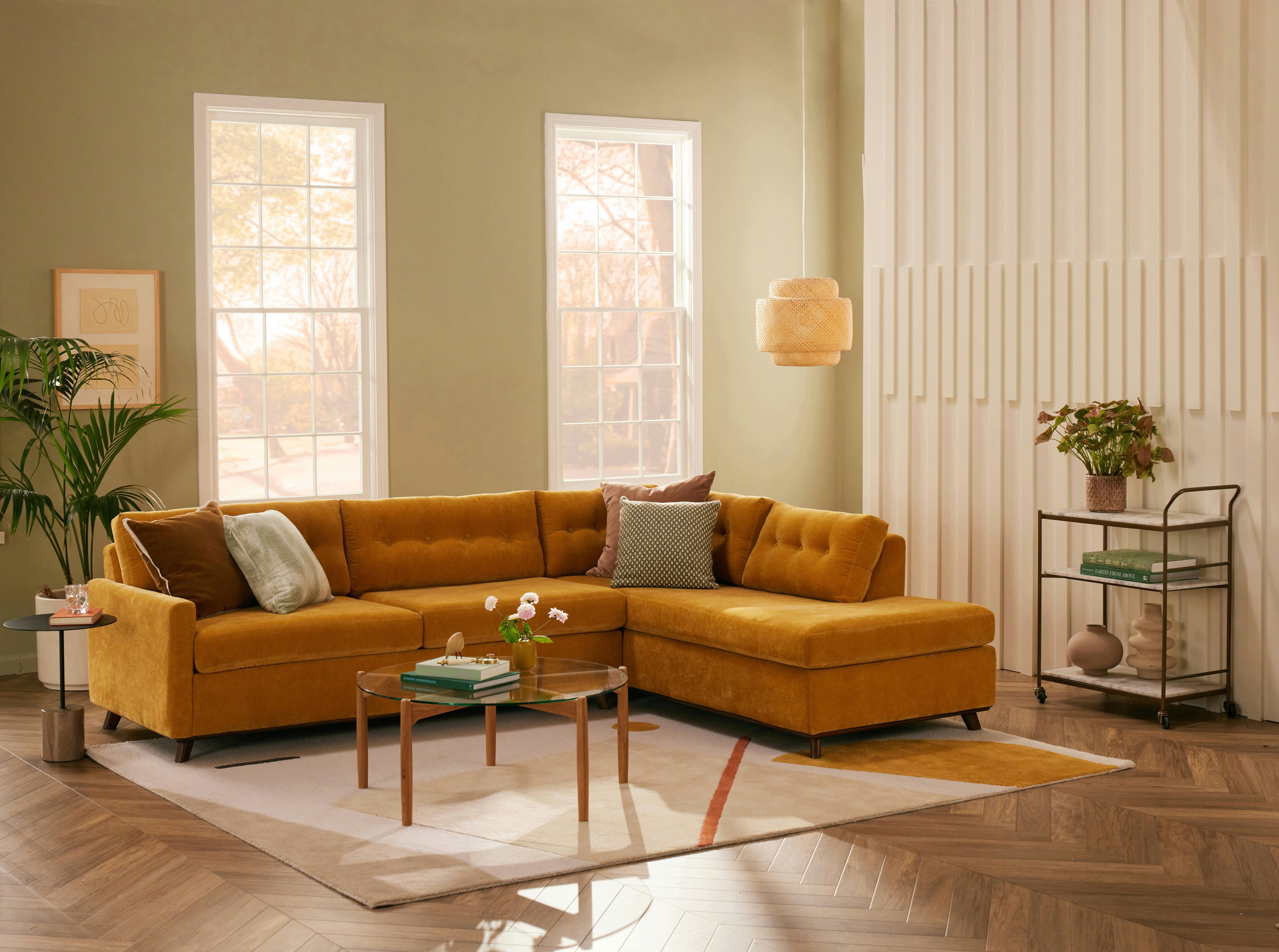 Hopson Bumper Sleeper Sectional