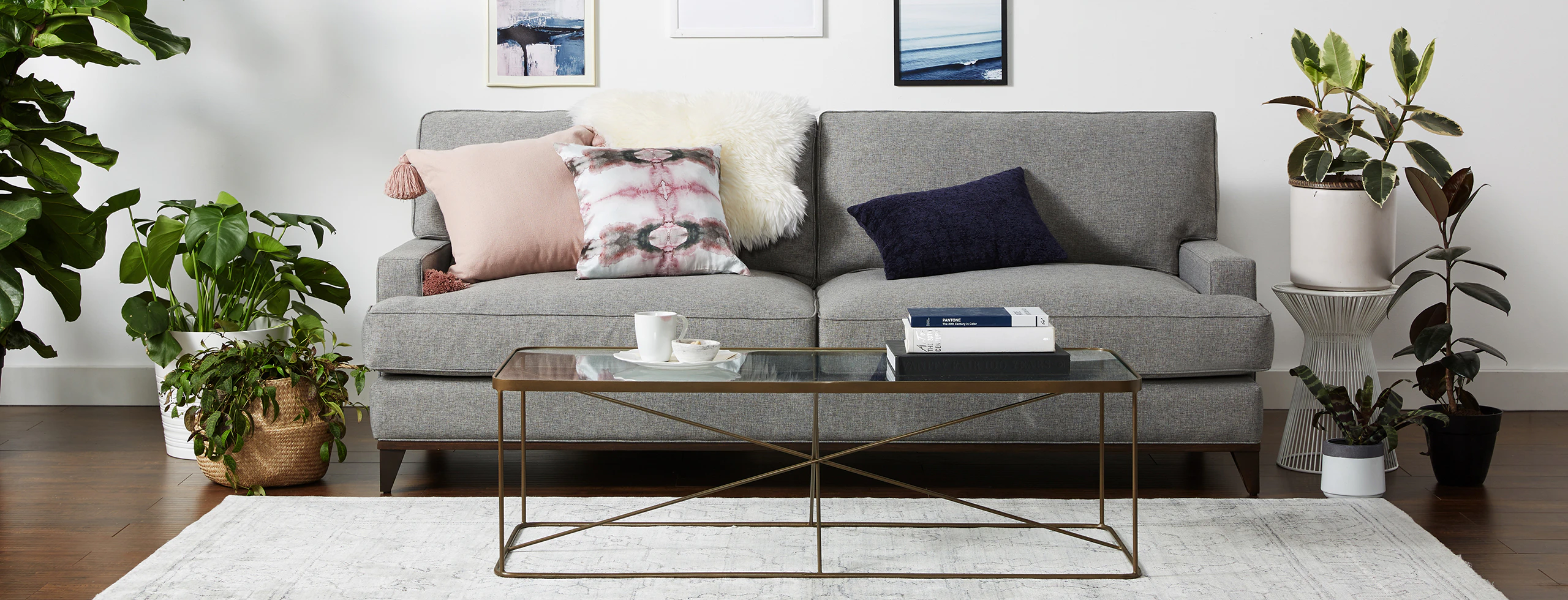 Presley Sofa Taylor Felt Grey