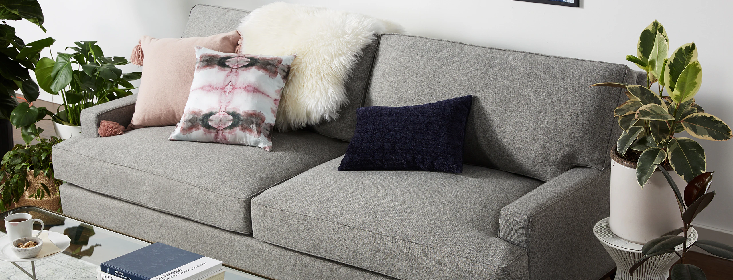 Presley Sofa Taylor Felt Grey