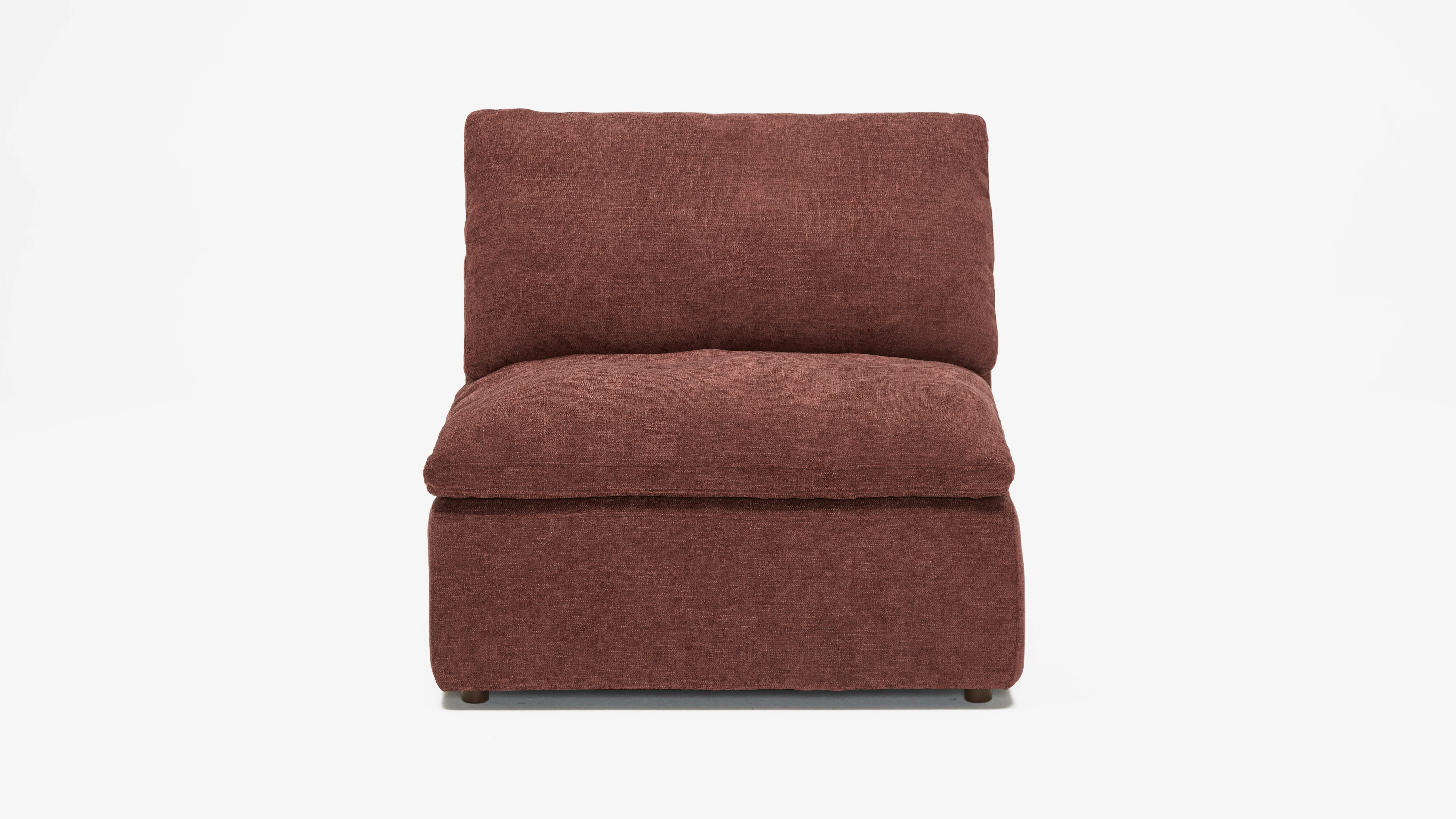 Bryant Armless Chair Milo Burgundy