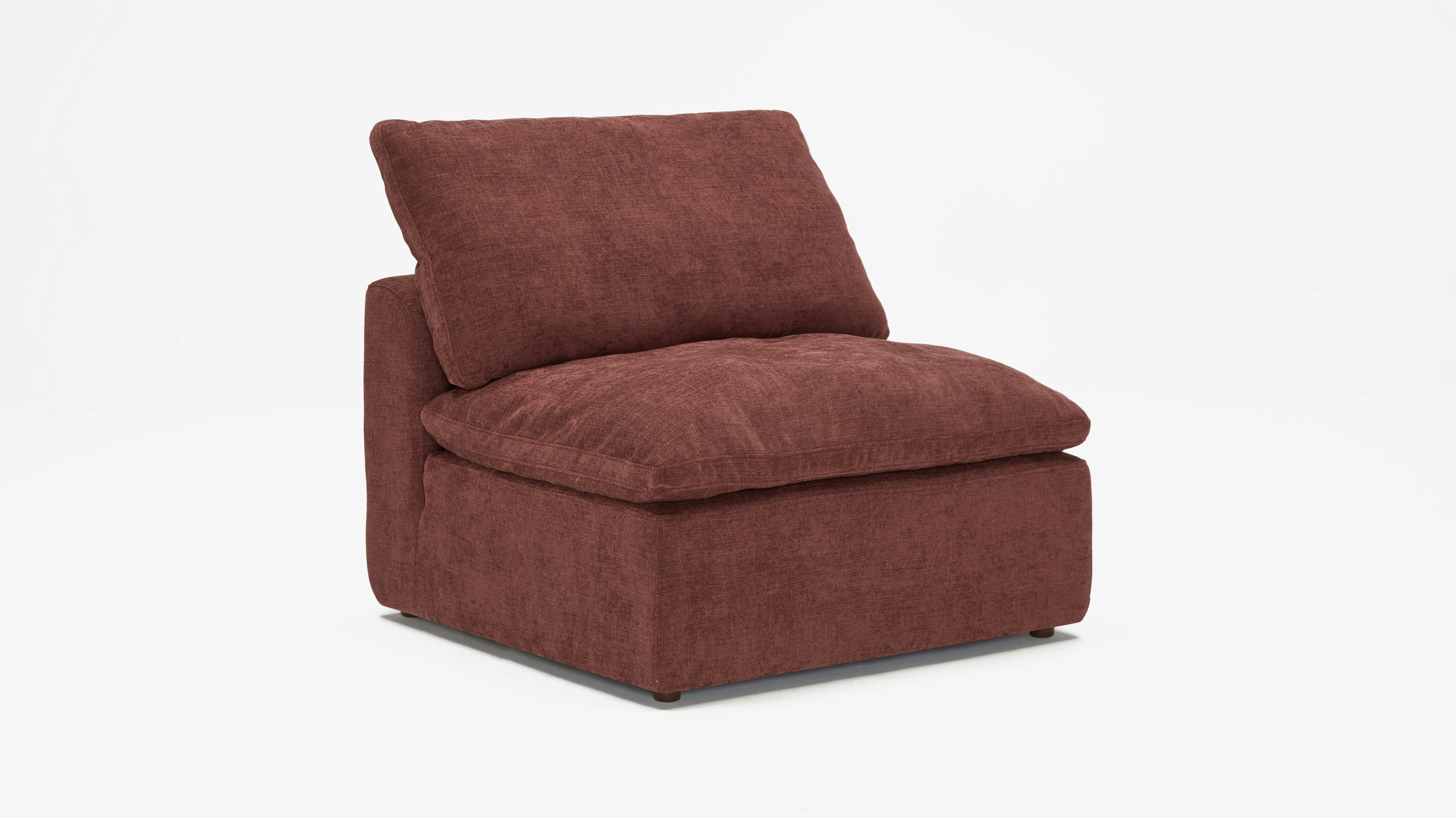 Bryant Armless Chair Milo Burgundy