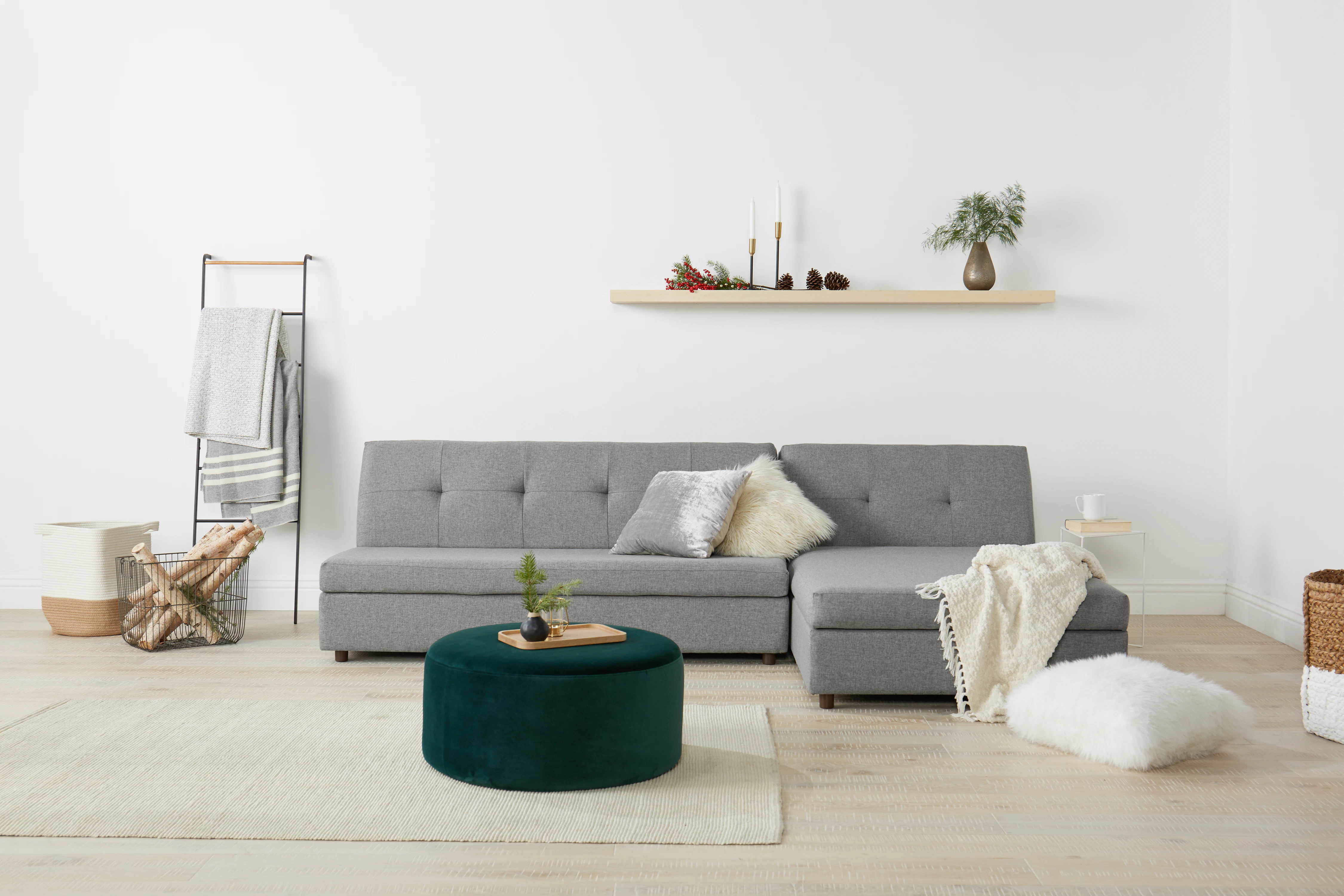 Carson Piece Sectional Taylor Felt Grey
