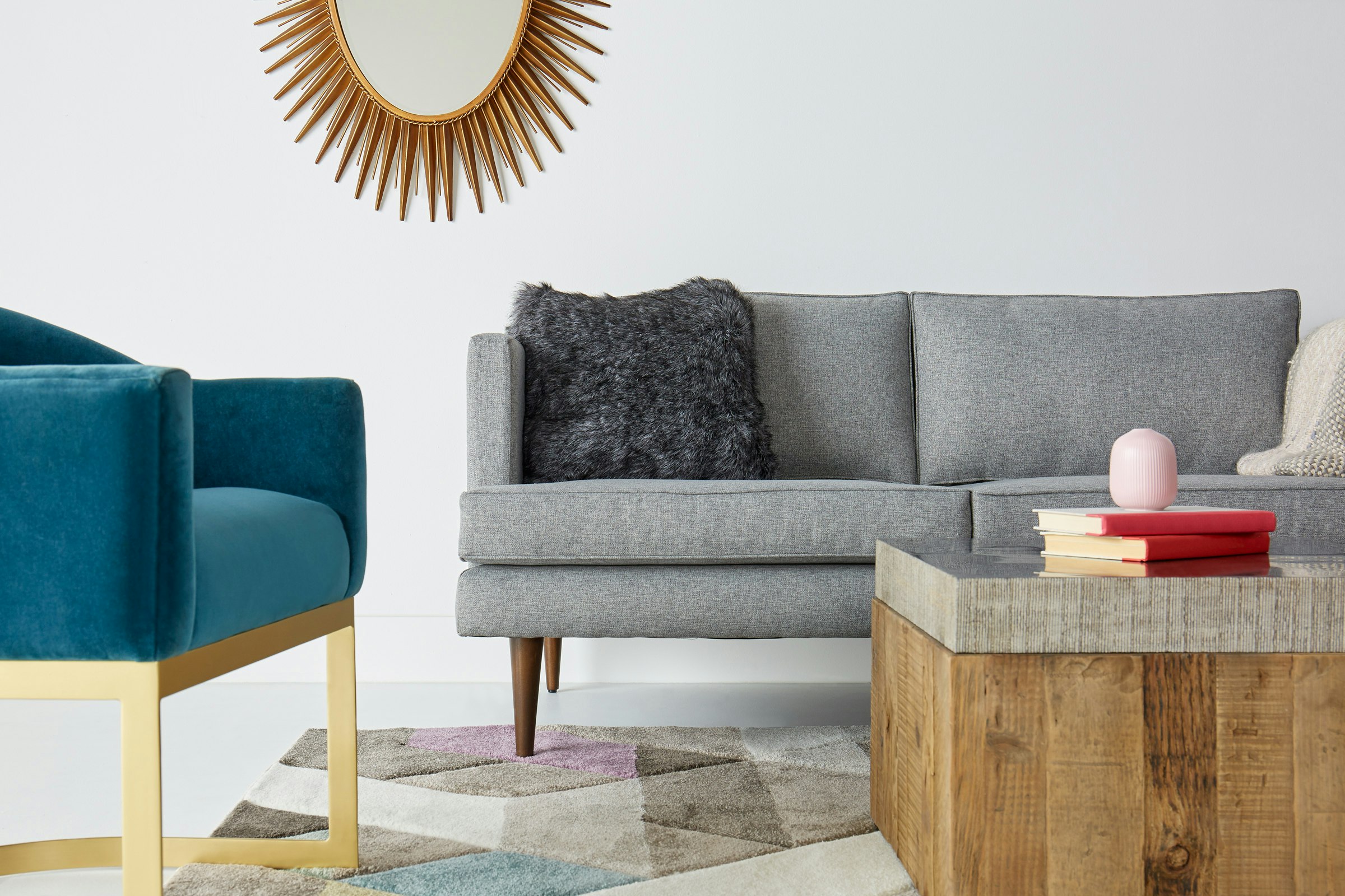 Preston Sofa Taylor Felt Grey