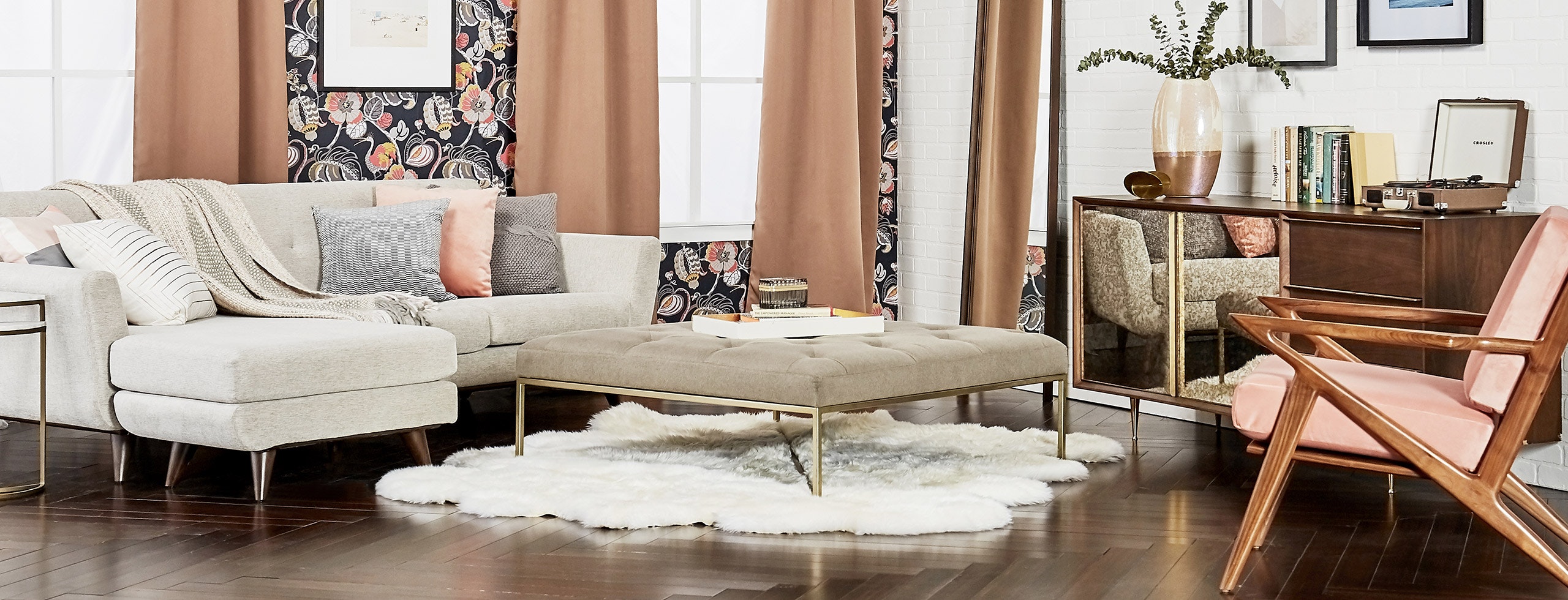 Joybird storage ottoman online