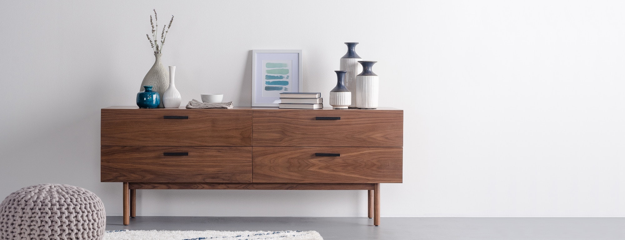 Hudson 4 Drawer Media Console Joybird