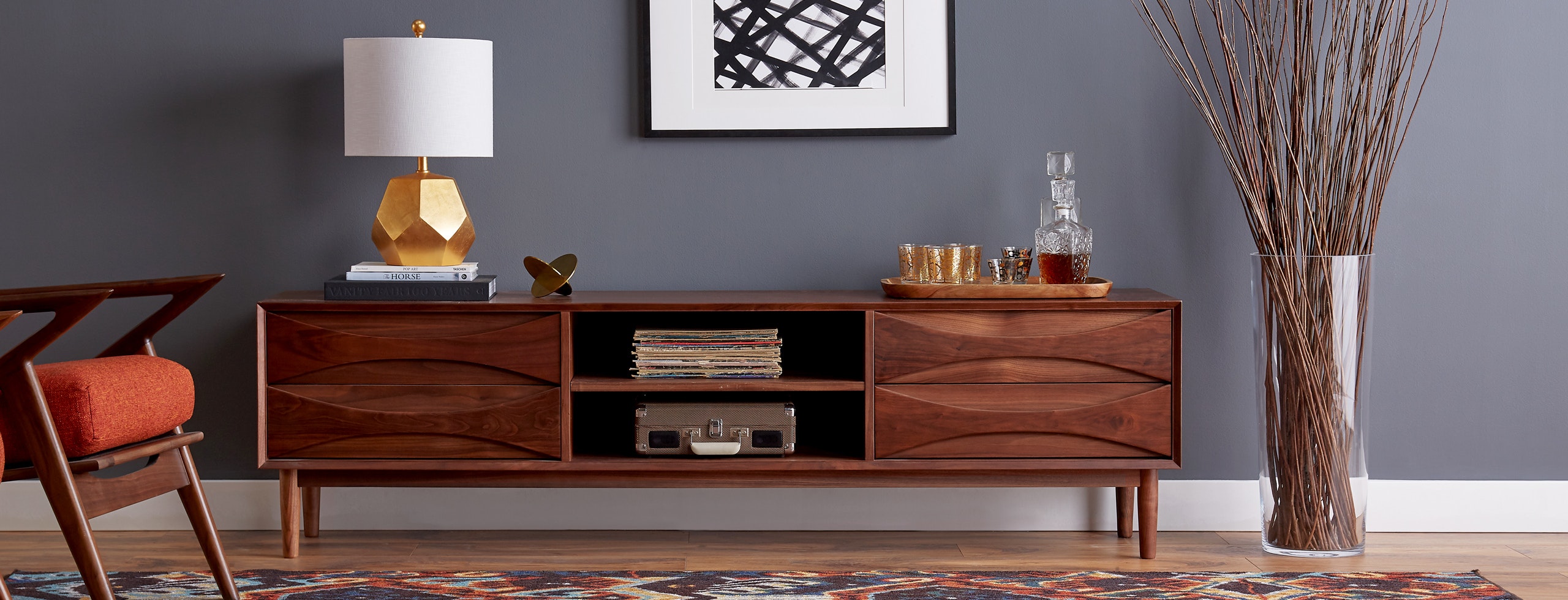 Stella Low Media Console Joybird