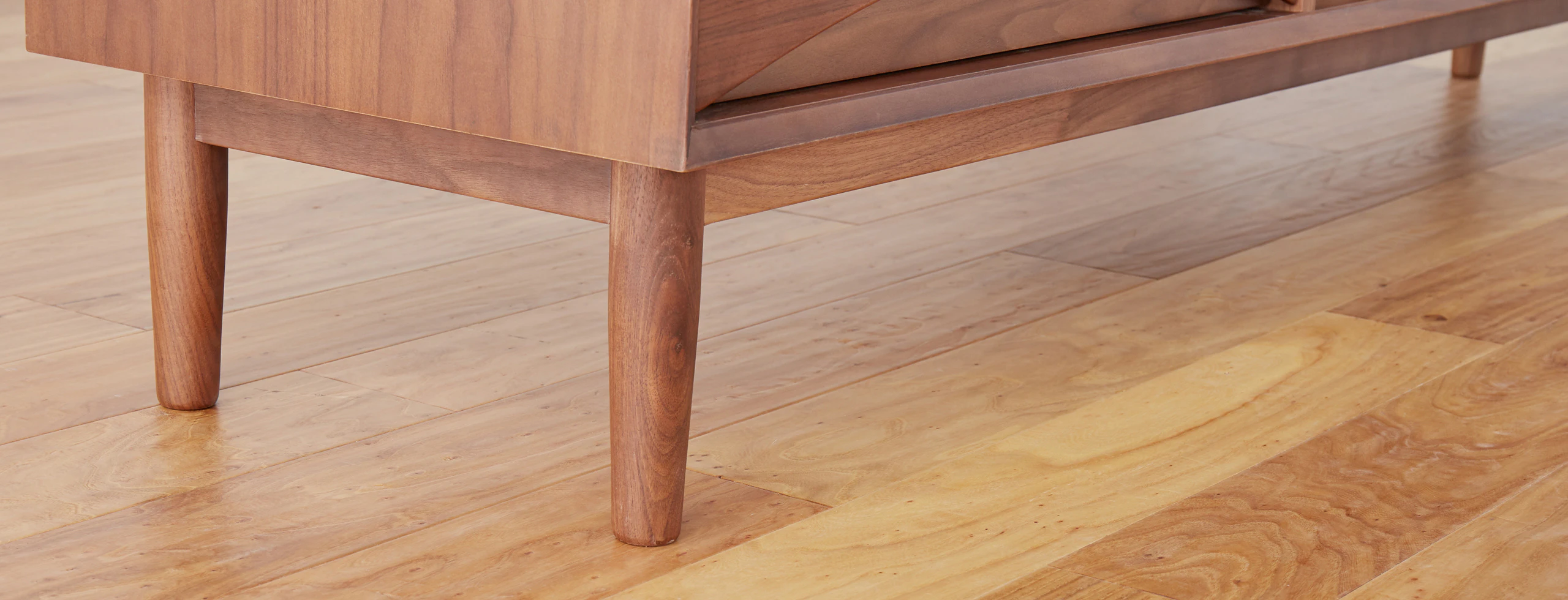 Stella low media console walnut lastudio hero flip