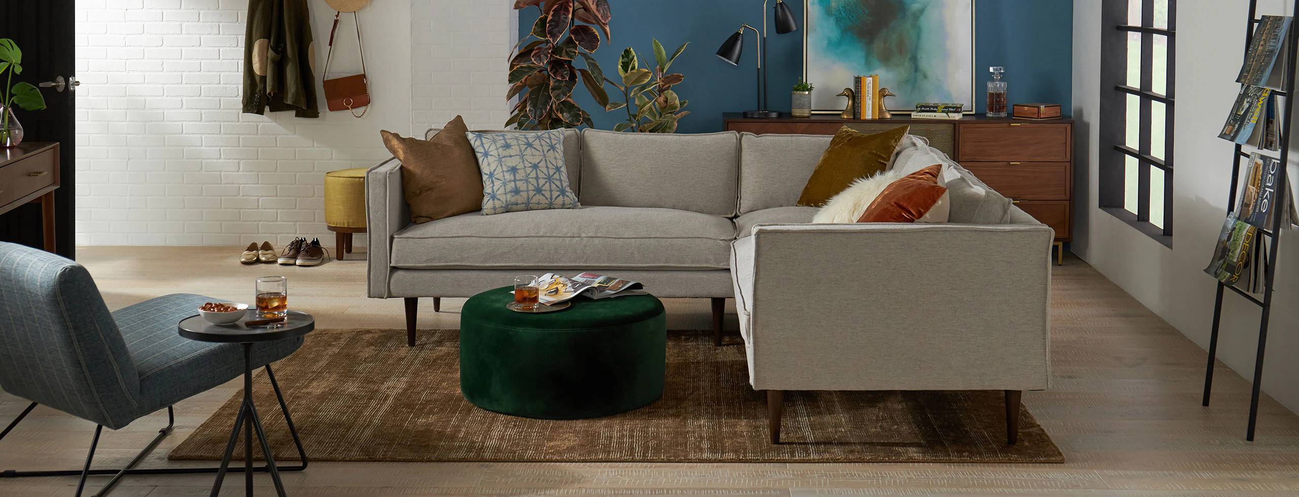 Serena Corner Sectional Merit Dove