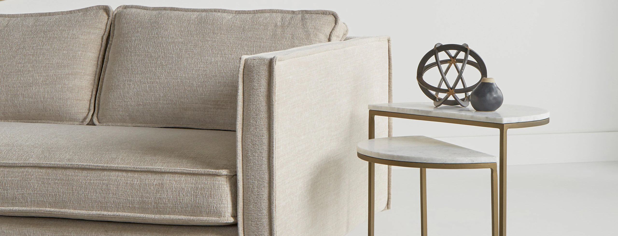 Serena Bumper Chaise And Single Arm Loveseat Lucky Divine