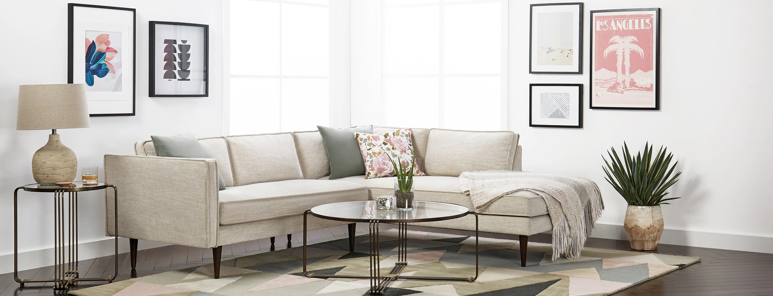 Serena Bumper Sectional Lucky Divine hero