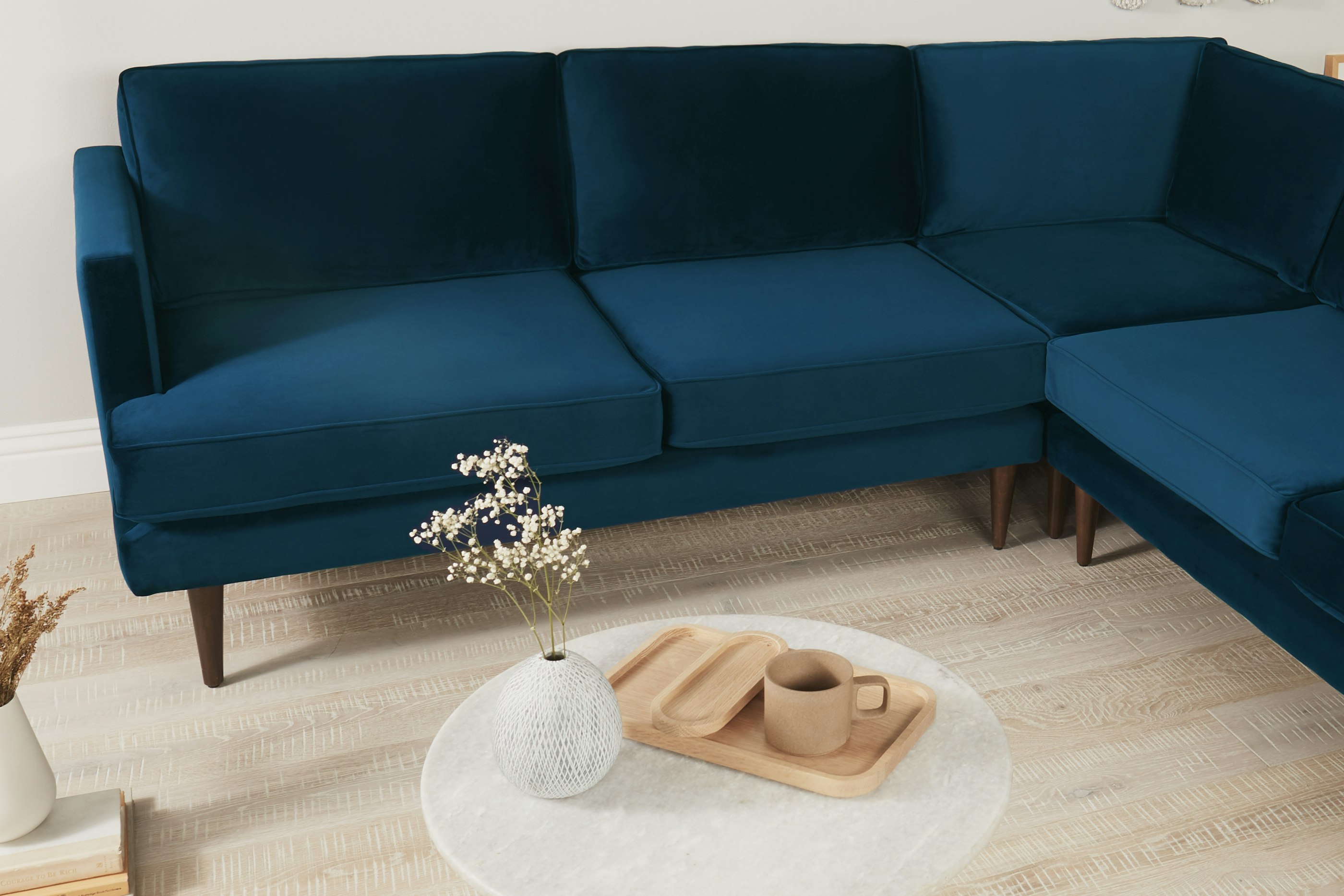 Preston Corner Sectional Royale Cobalt