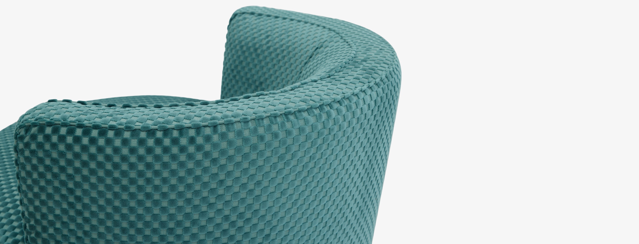 Carly Swivel Chair Checker Tapestry