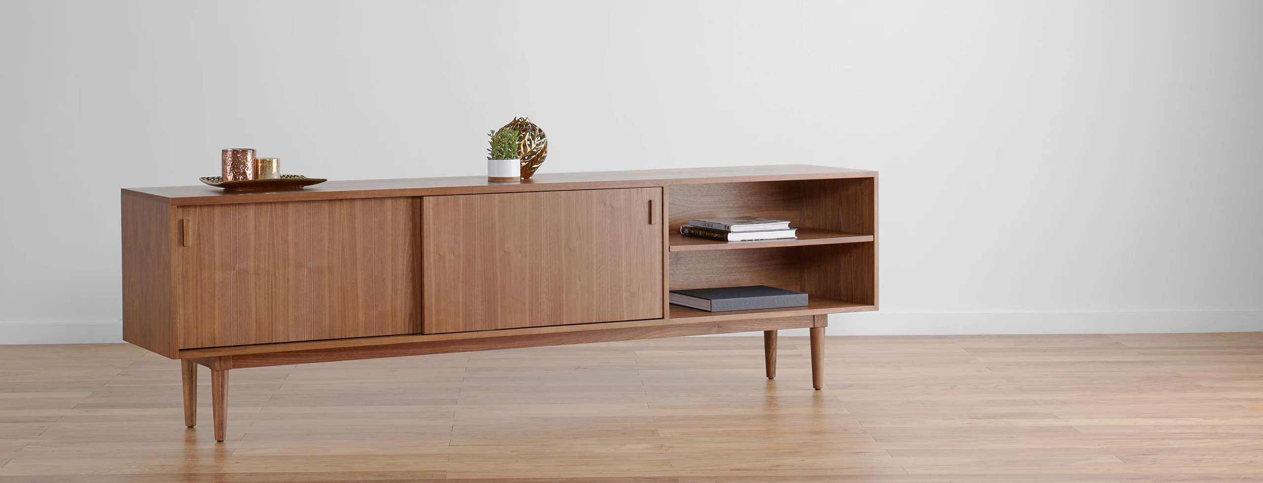 Simic media console walnut lastudio hero