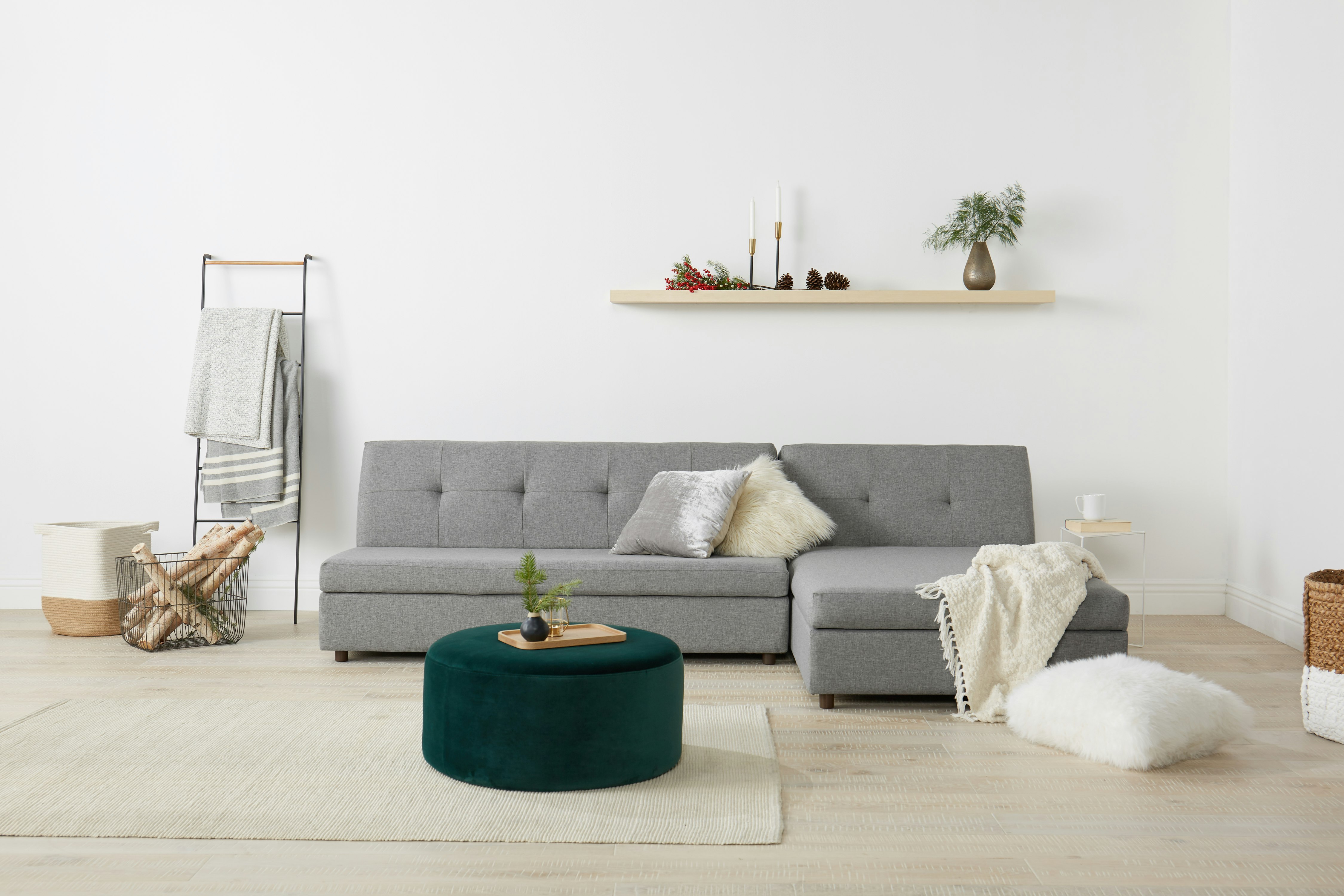 Carson Piece Sectional Taylor Felt Grey