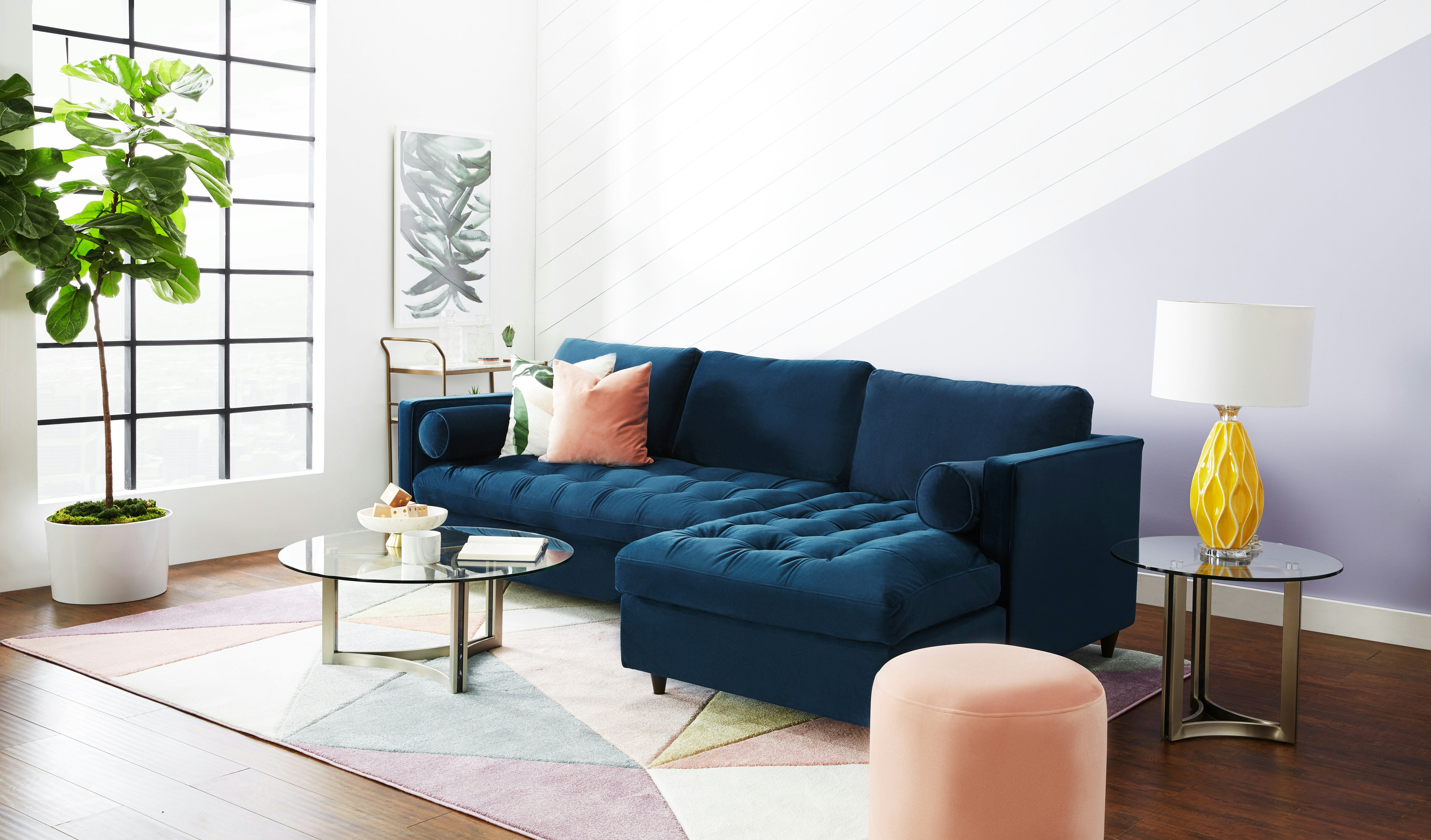 Briar Storage Sectional Royale Cobalt