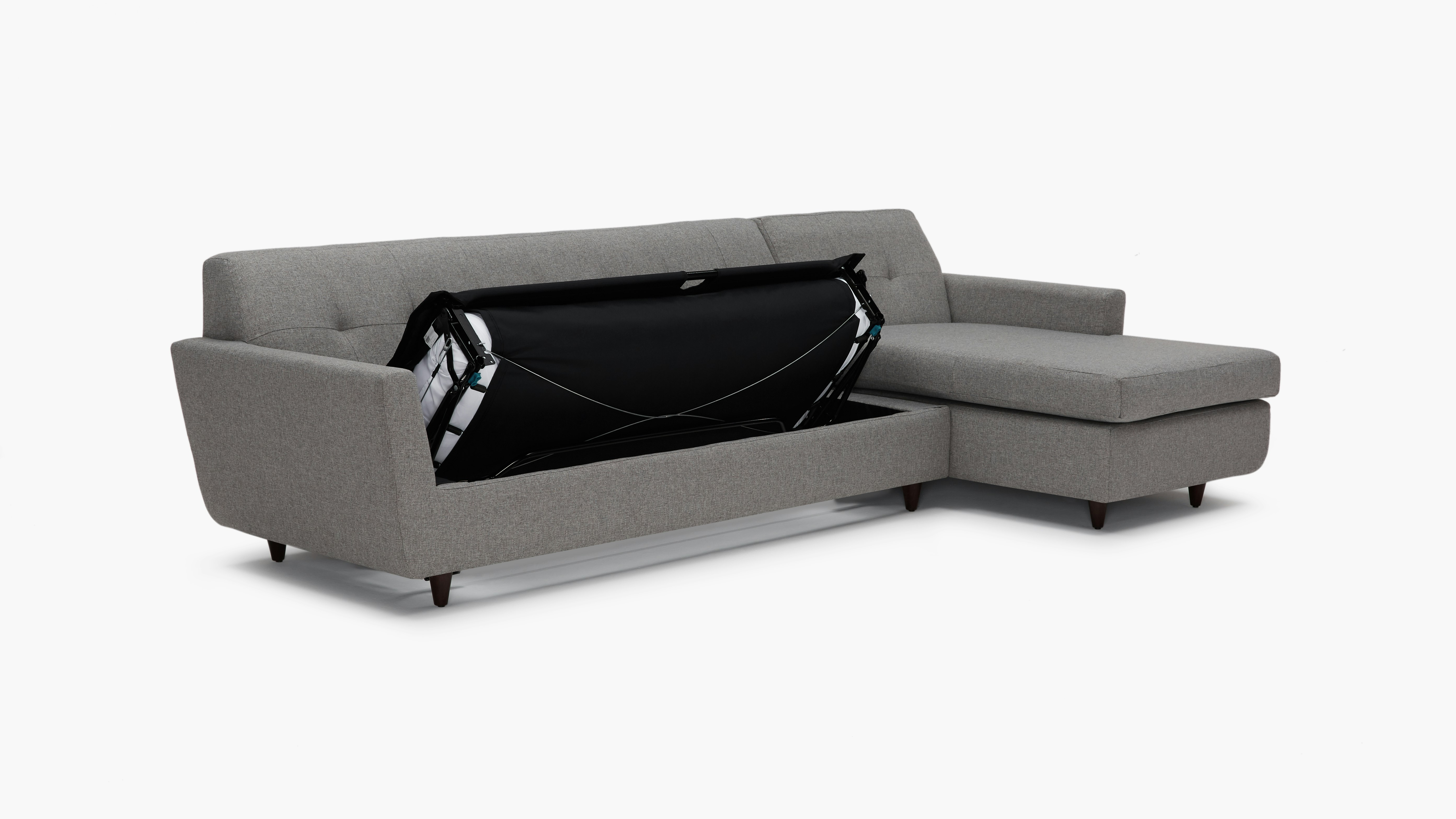 Hughes Sleeper Sectional Taylor Felt Grey