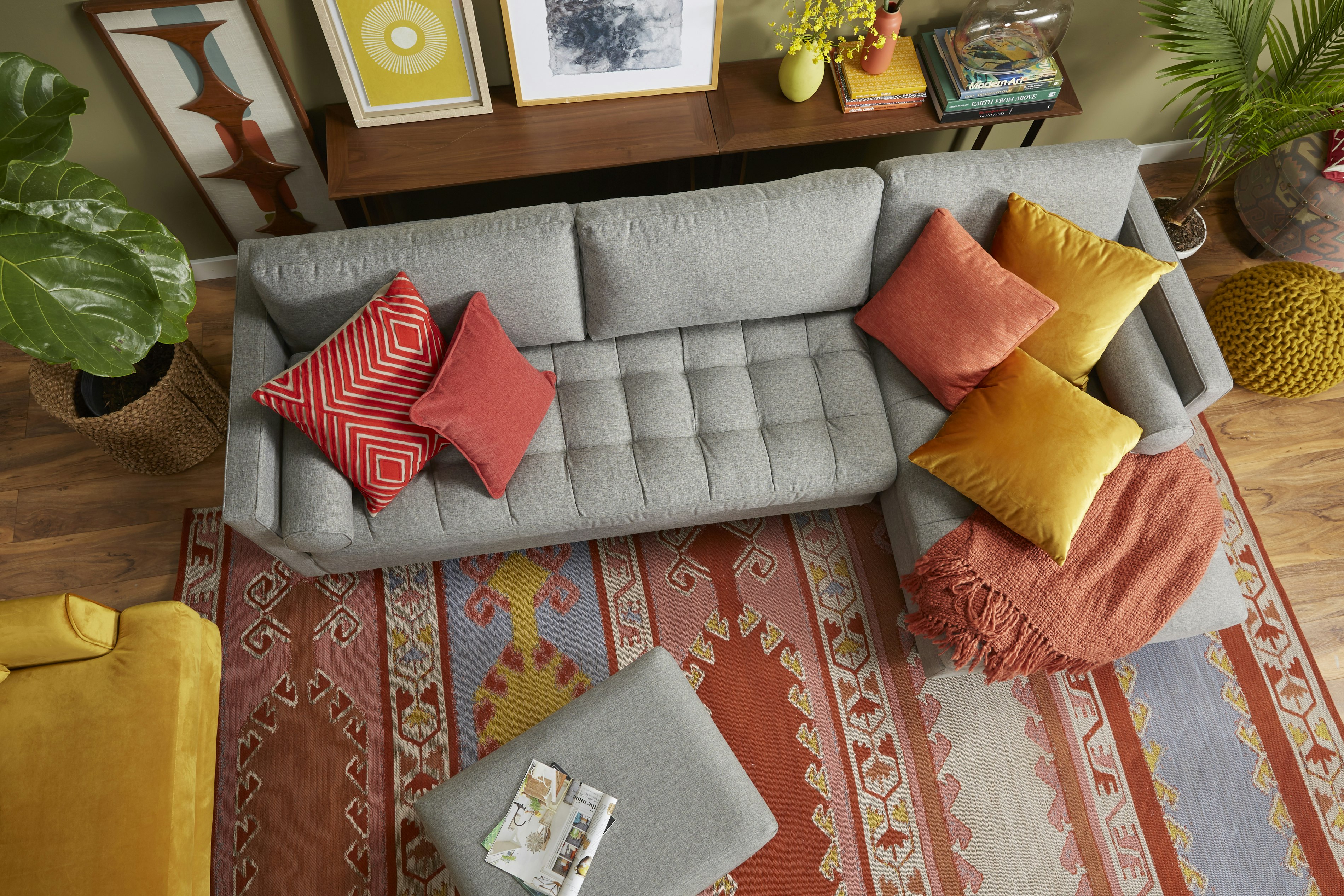 Briar Sleeper Sectional Taylor Felt Grey