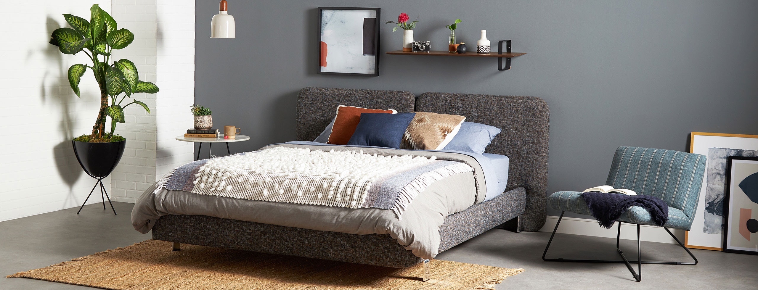 Bryce upholstered platform bed discount