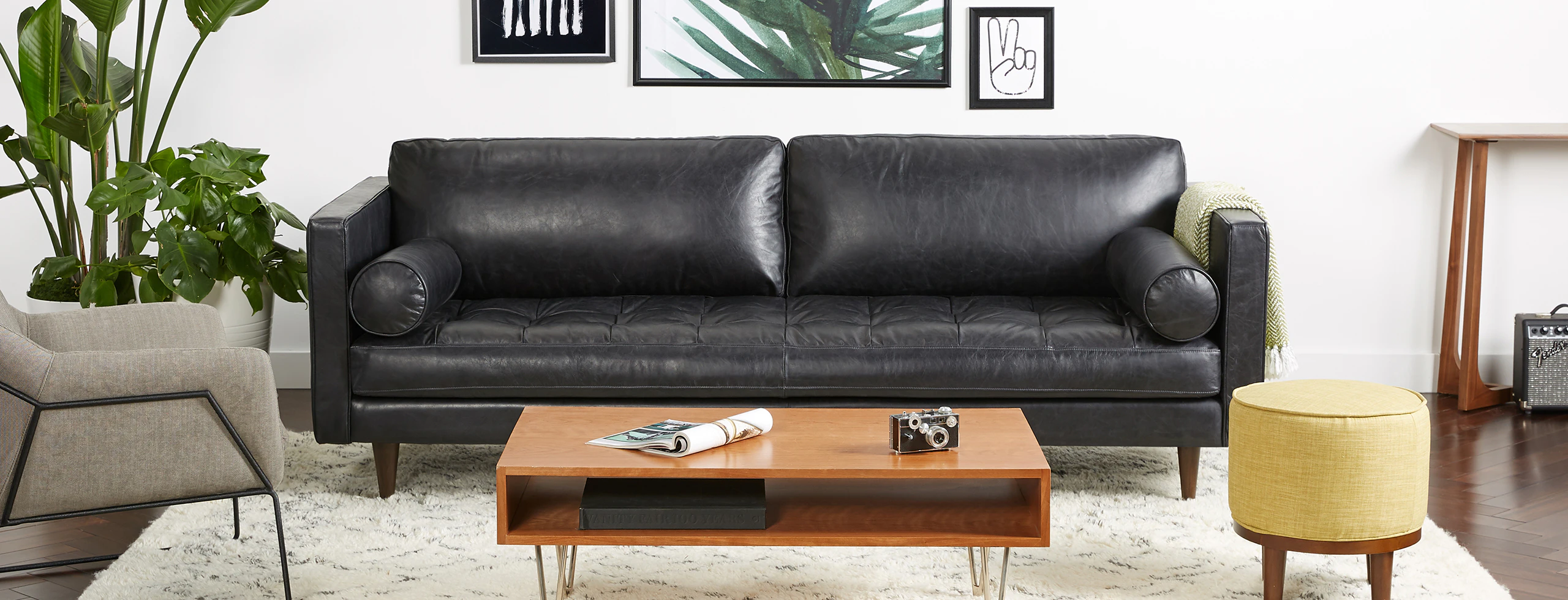 Briar Leather Sofa Santiago Steel