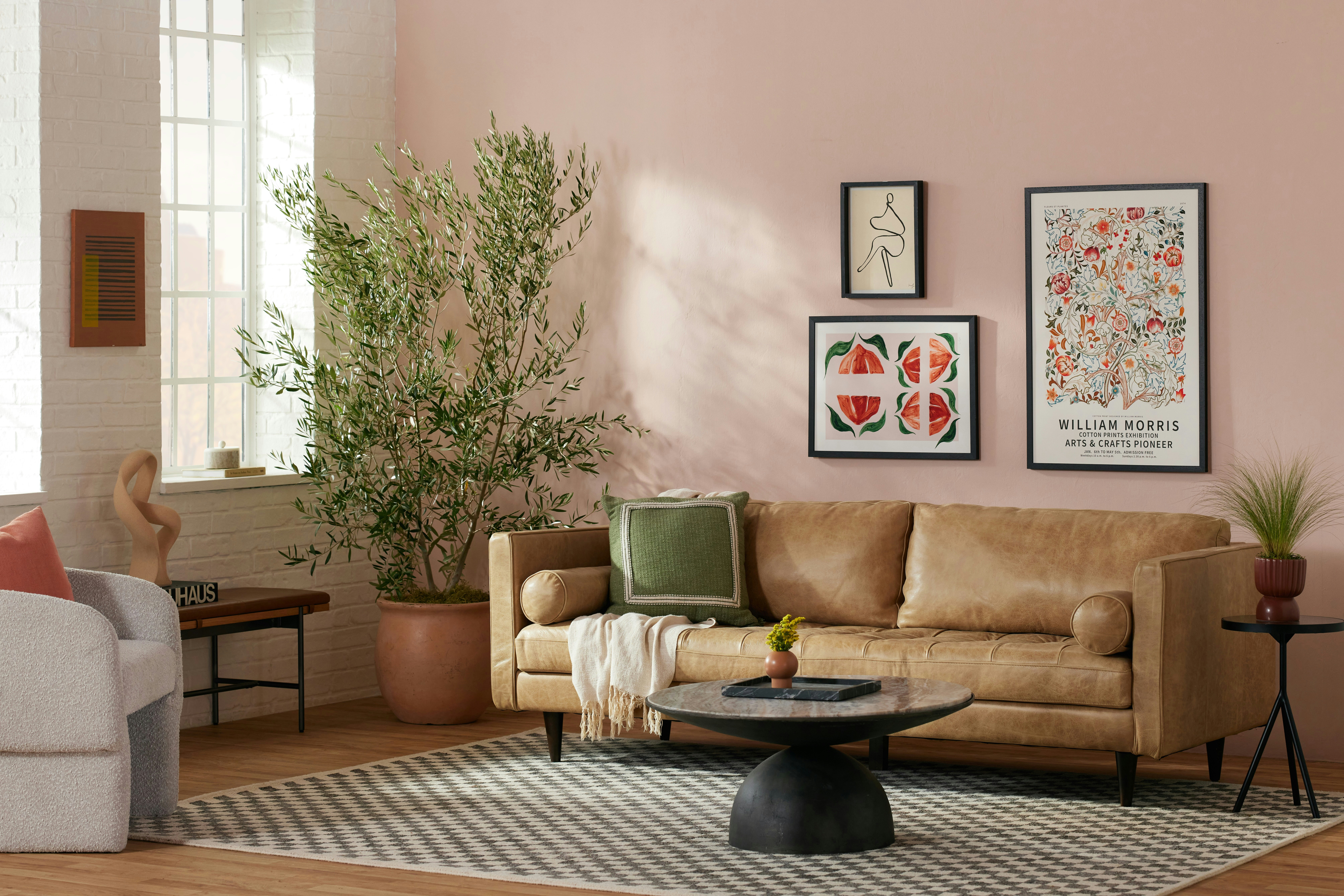 Briar Leather Sofa Santiago Bisque