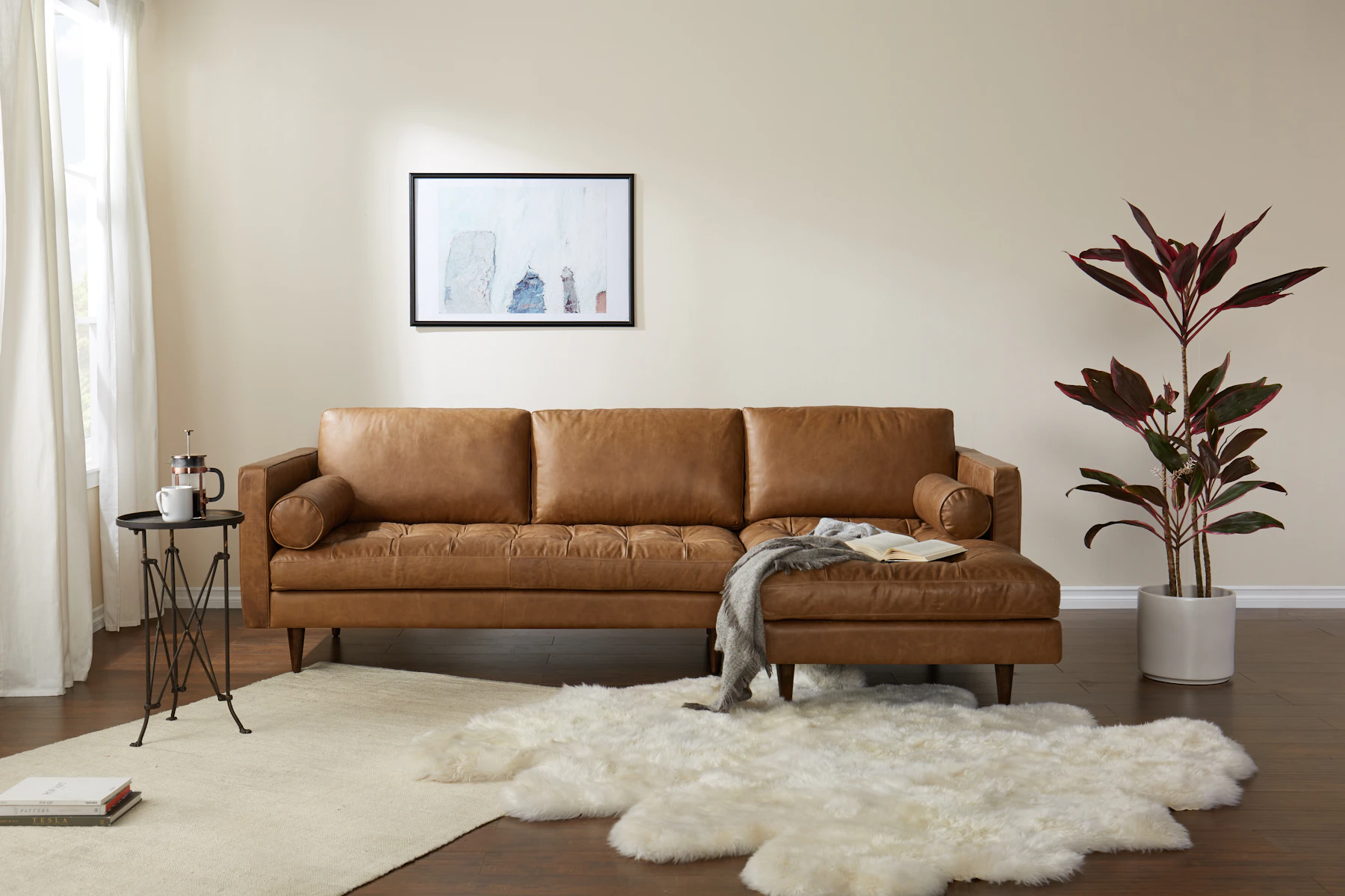 Briar Leather Sectional