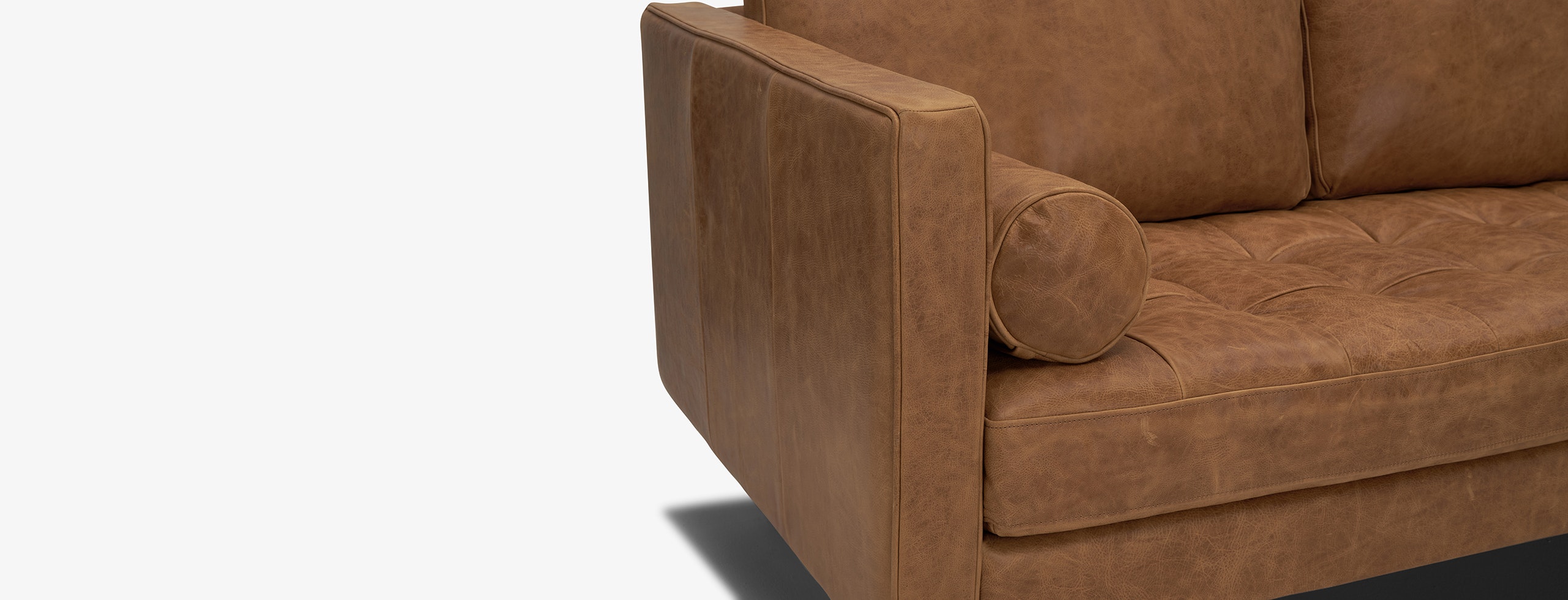 Briar Leather Sectional Santiago Cider