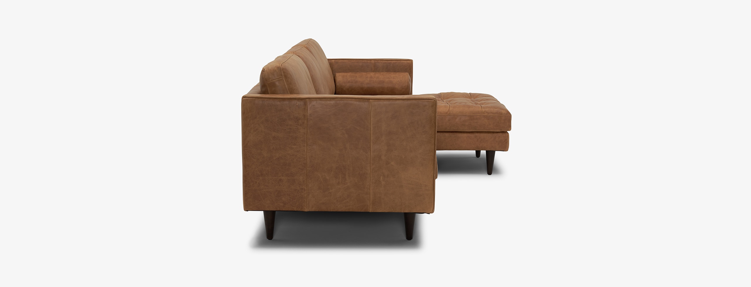 Briar Leather Sectional Santiago Cider
