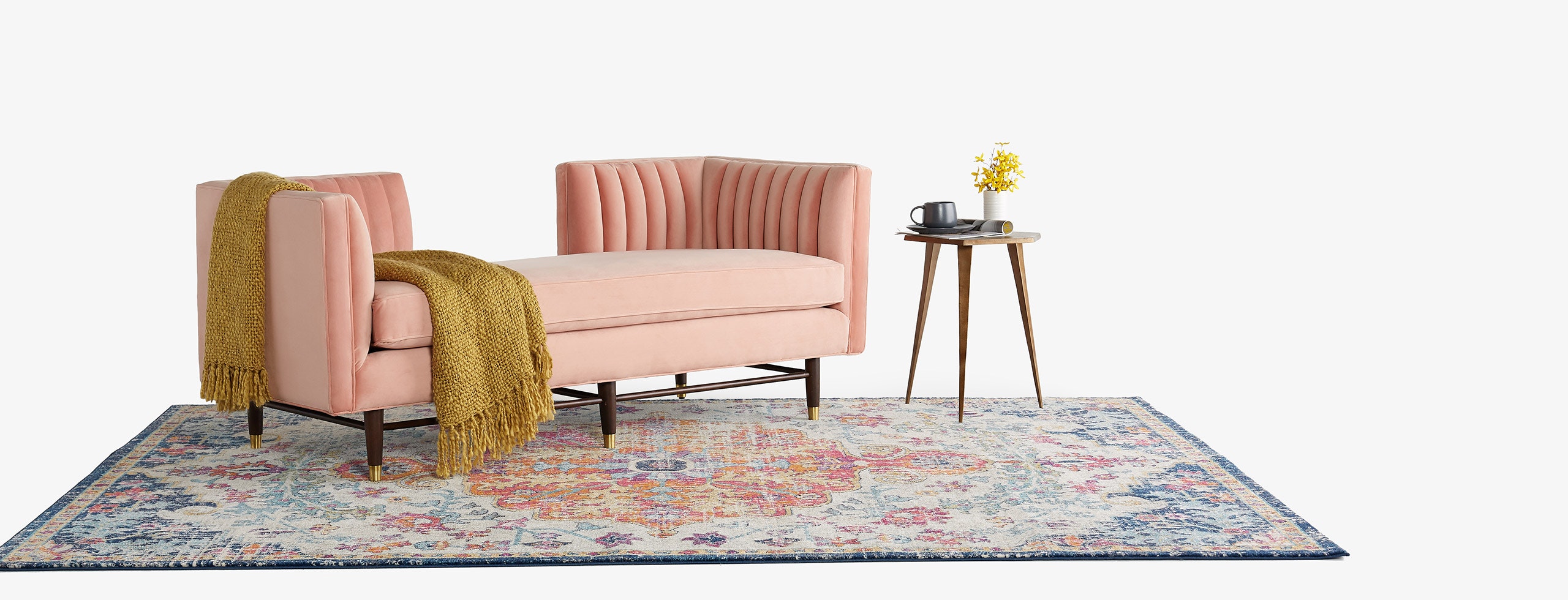 hero chelsea daybed royale blush