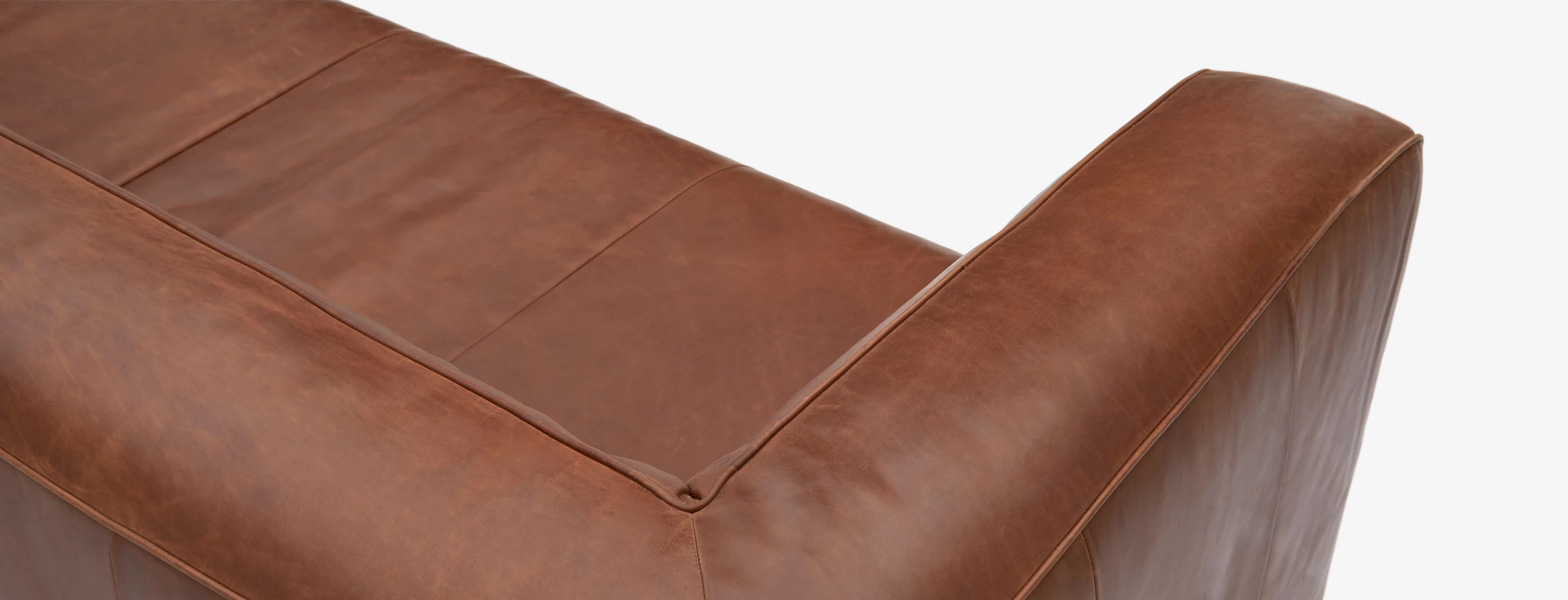 Logan Leather Sofa Academy Cuero