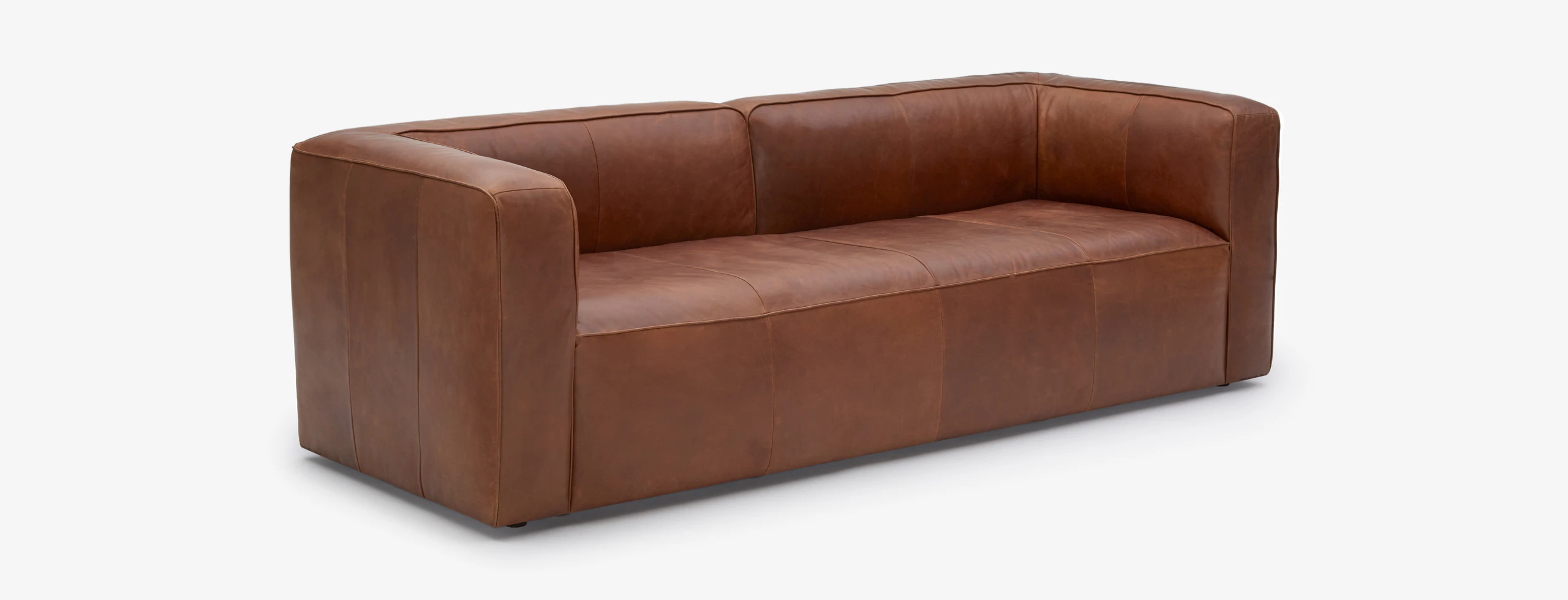 Logan Leather Sofa Academy Cuero