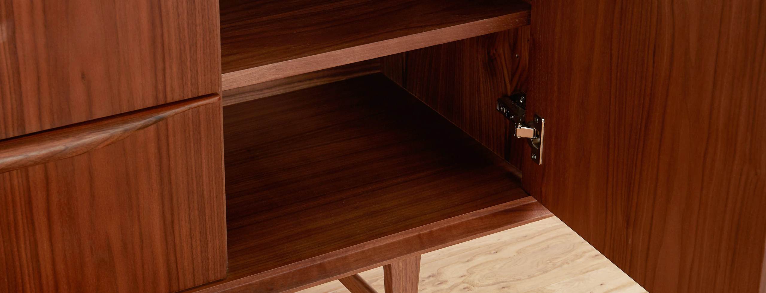 Butler small media console walnut lastudio hero