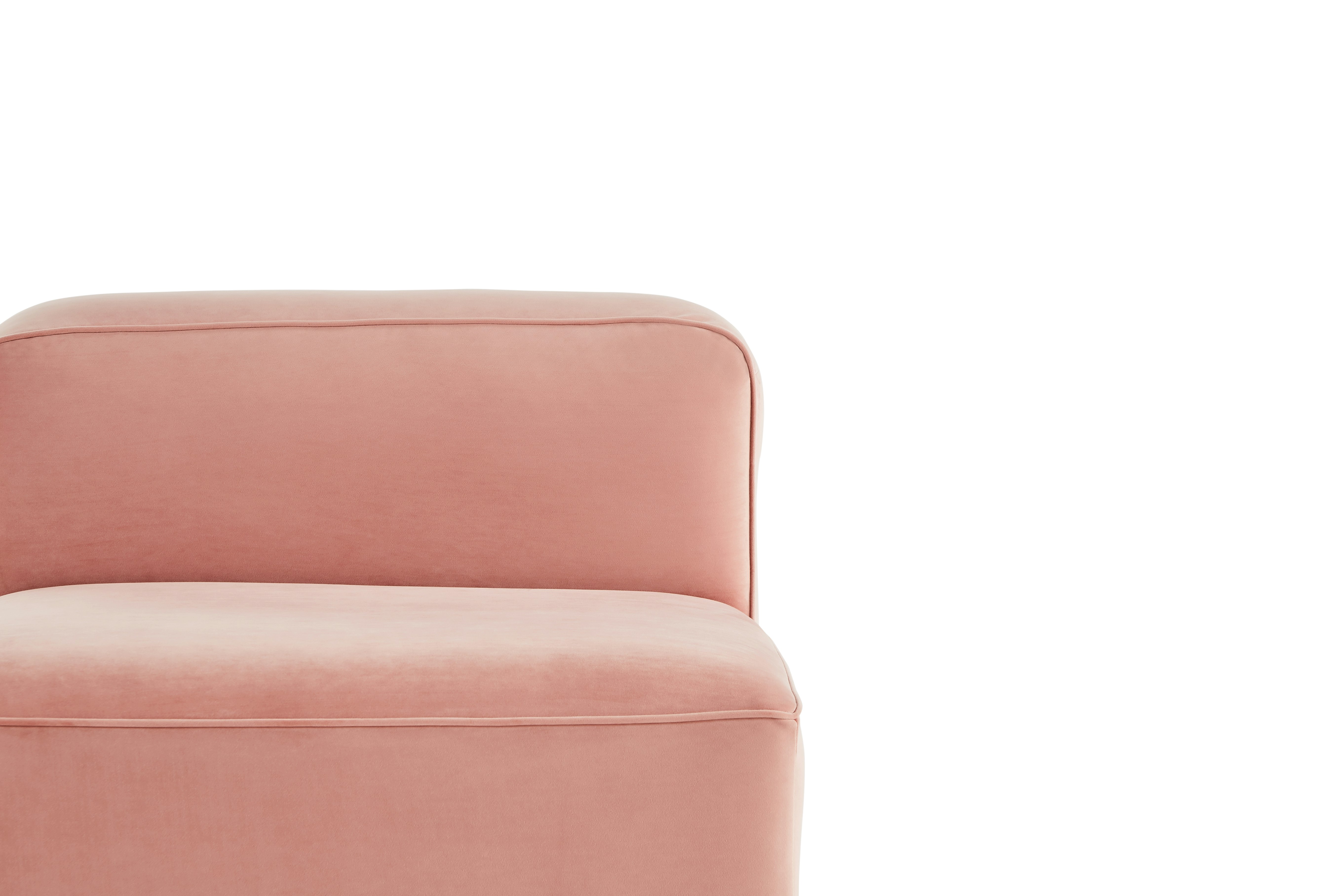 Logan Armless Chair Royale Blush