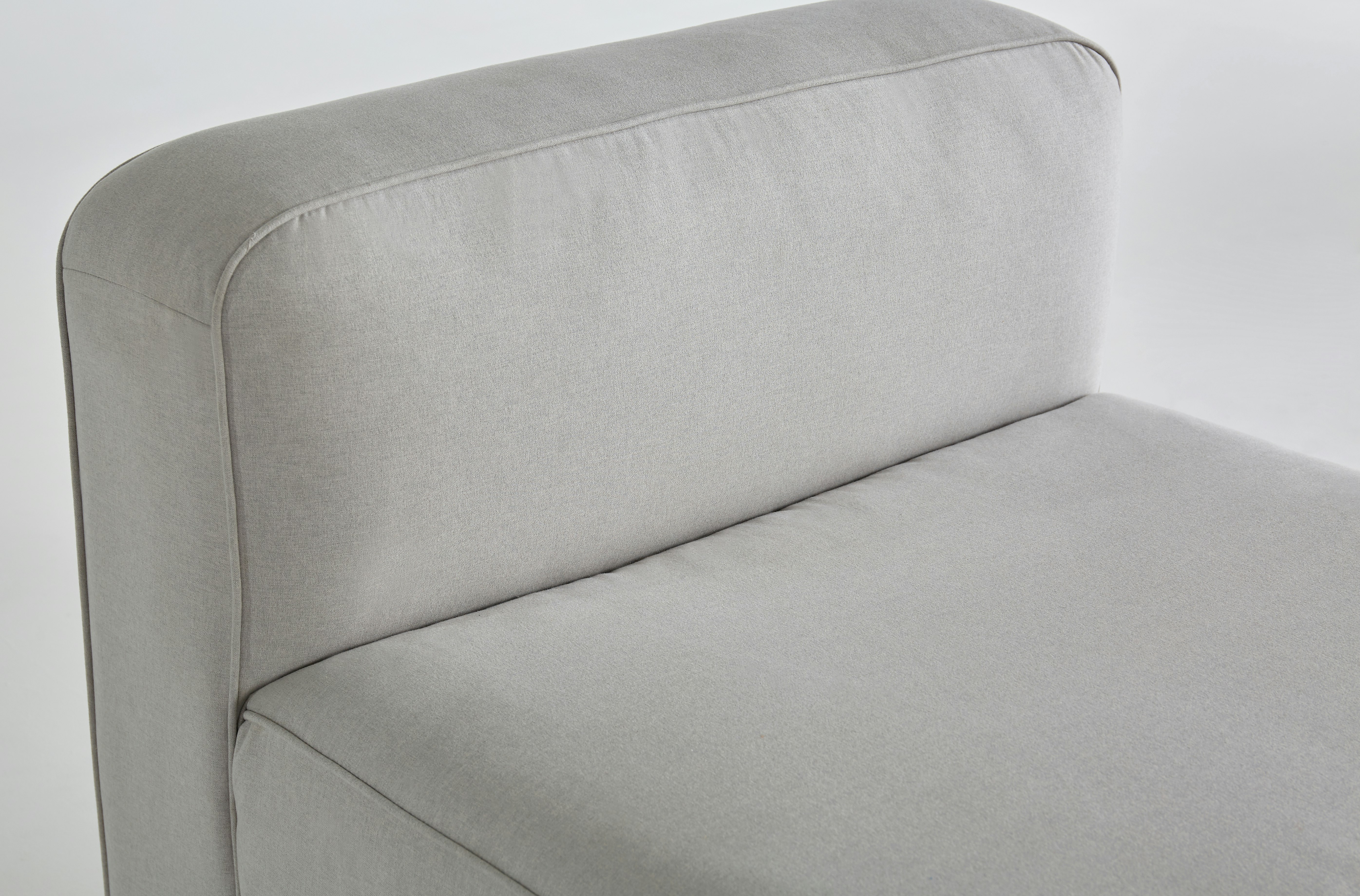 Logan Armless chair devon platinum lastudio hero