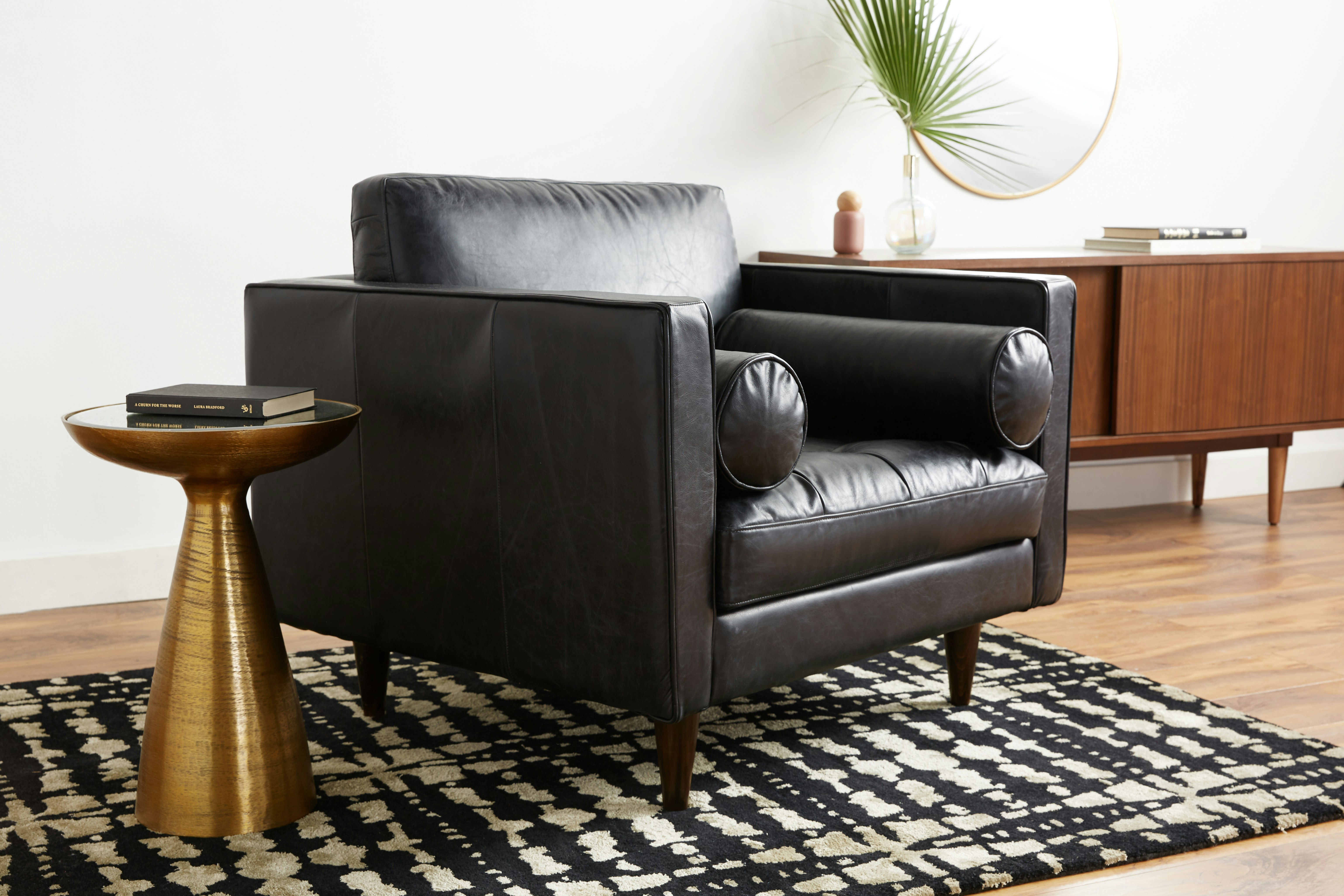 Briar Leather Chair Santiago Steel