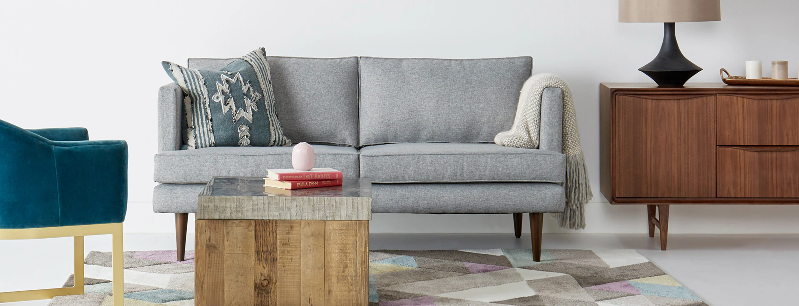 Preston Sofa Taylor Felt Grey