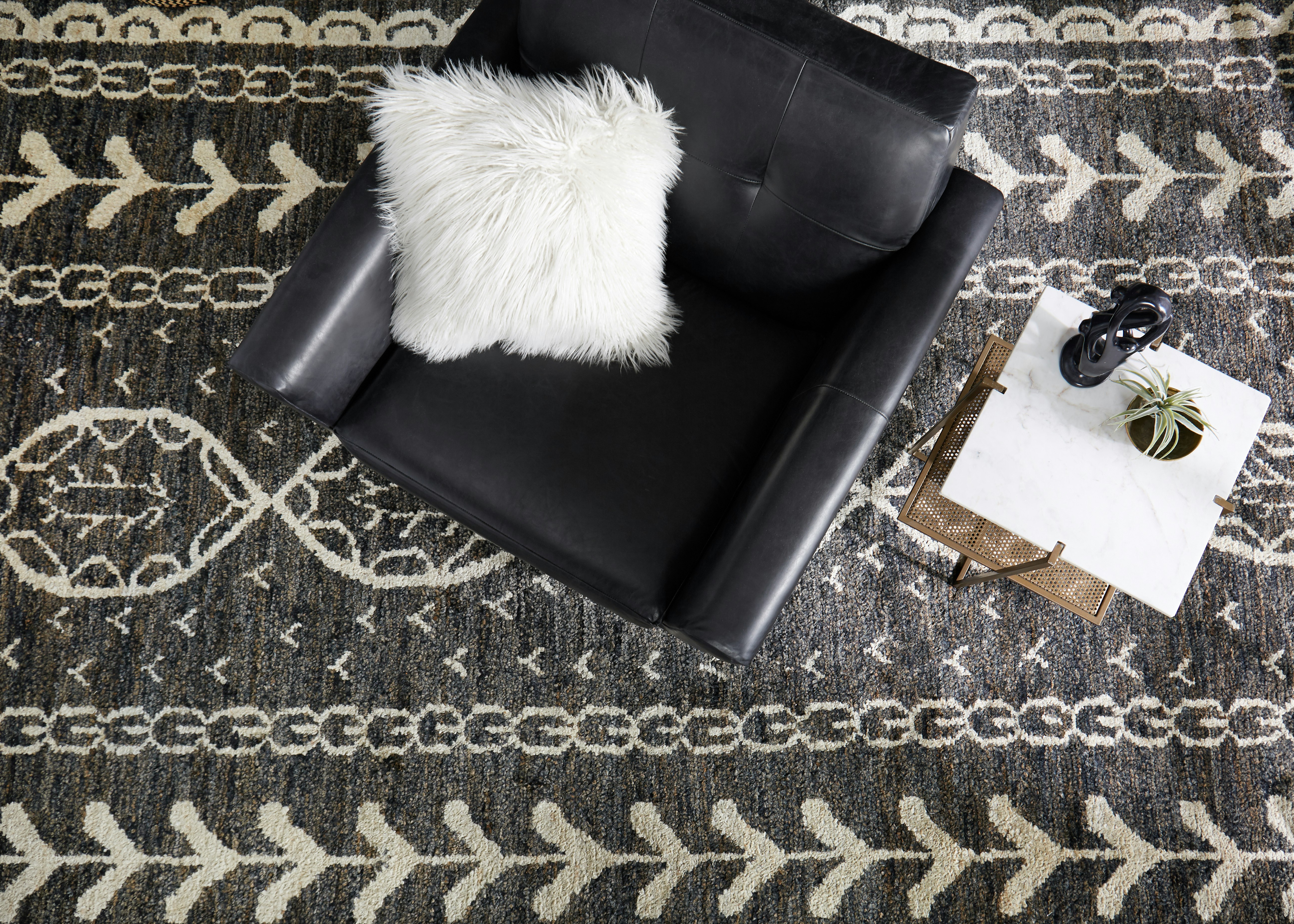 Hughes Leather Chair Santiago Steel