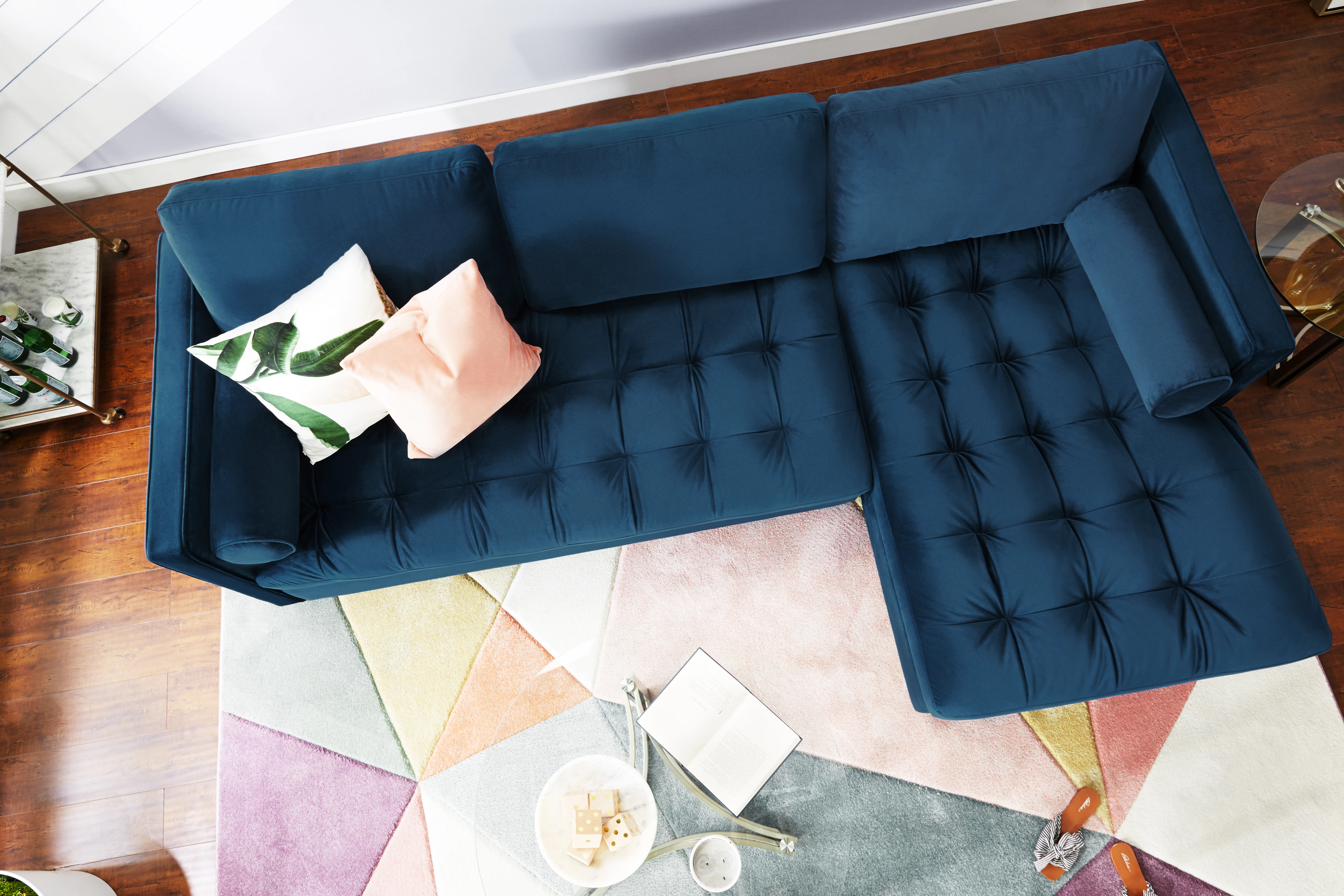Briar Storage Sectional Royale Cobalt