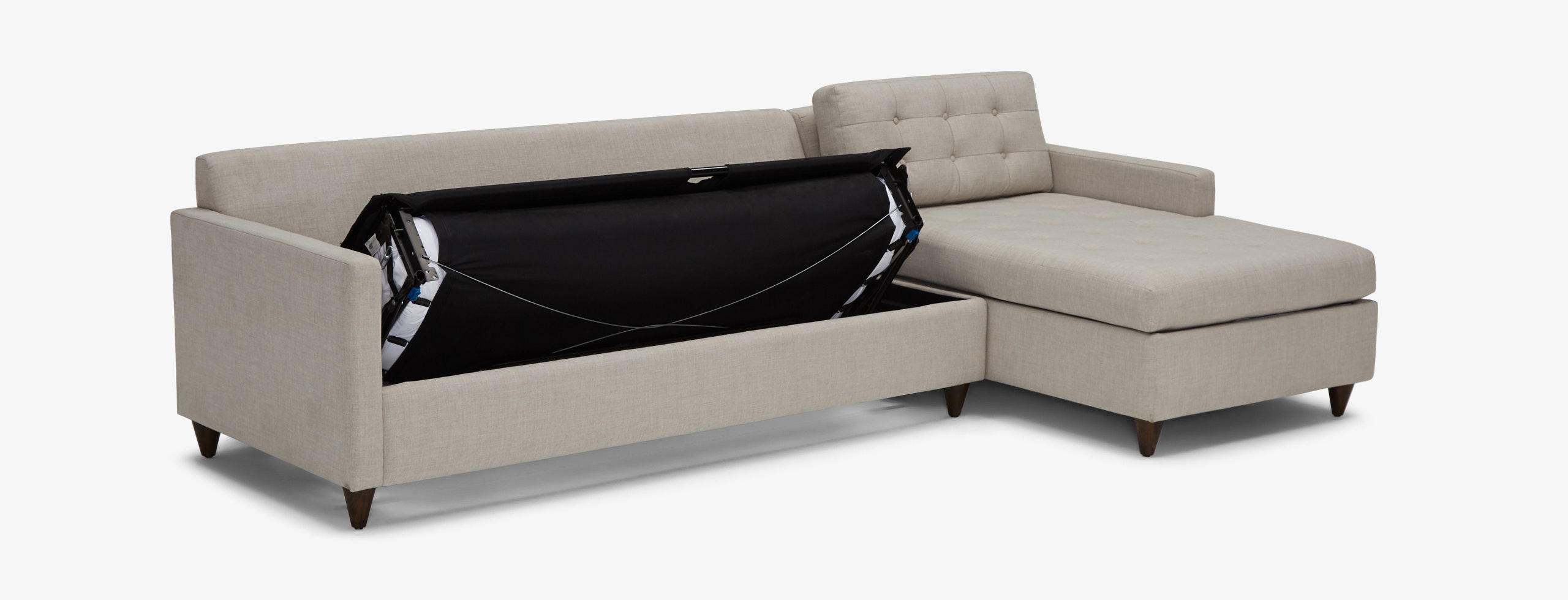 Eliot Sleeper Sectional Storage Bennett Moon