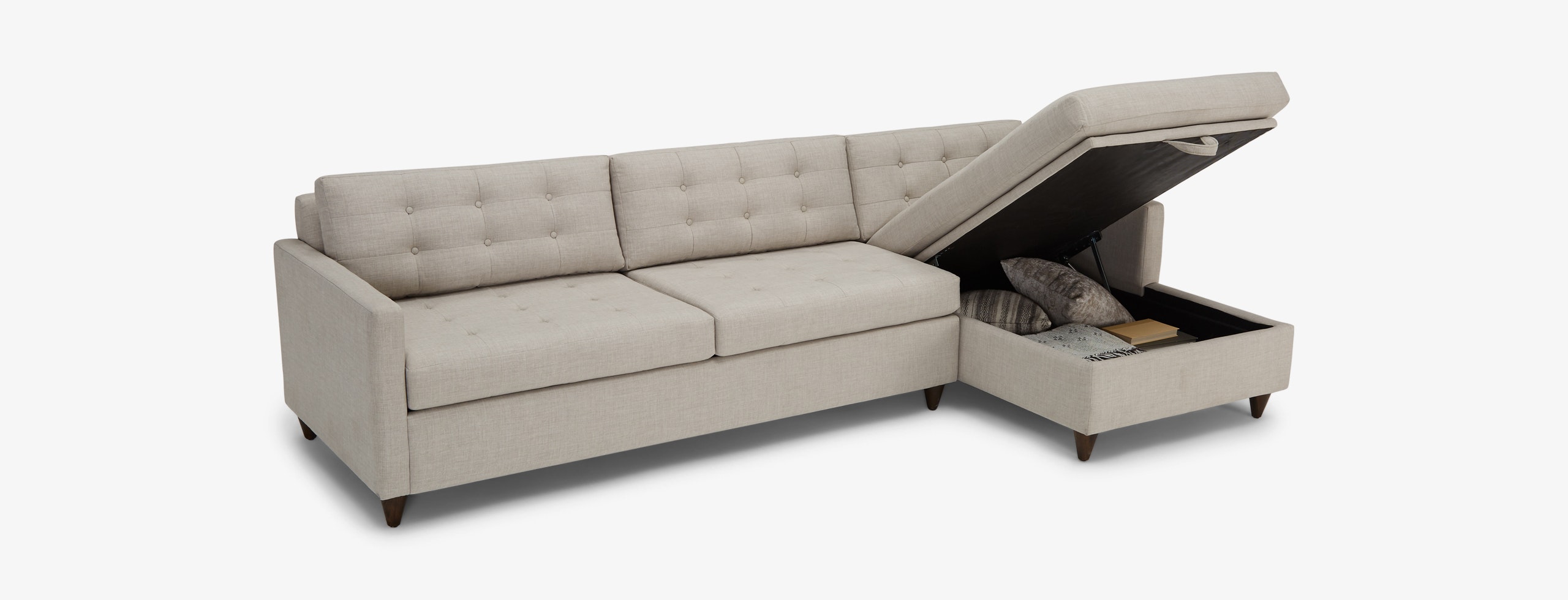 Eliot Sleeper Sectional Storage Bennett Moon