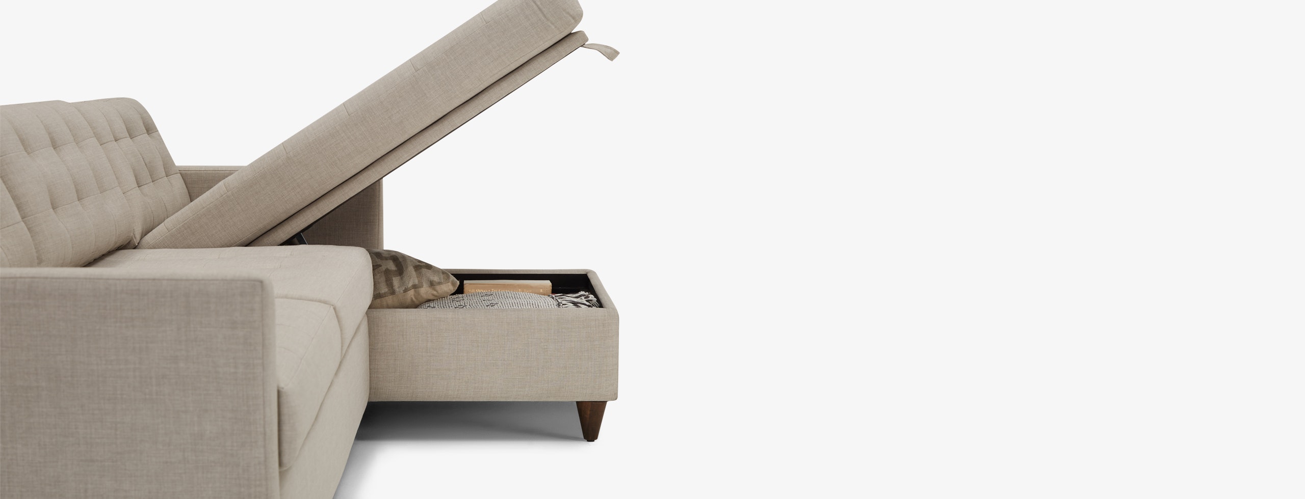 Eliot Sleeper Sectional Storage Bennett Moon