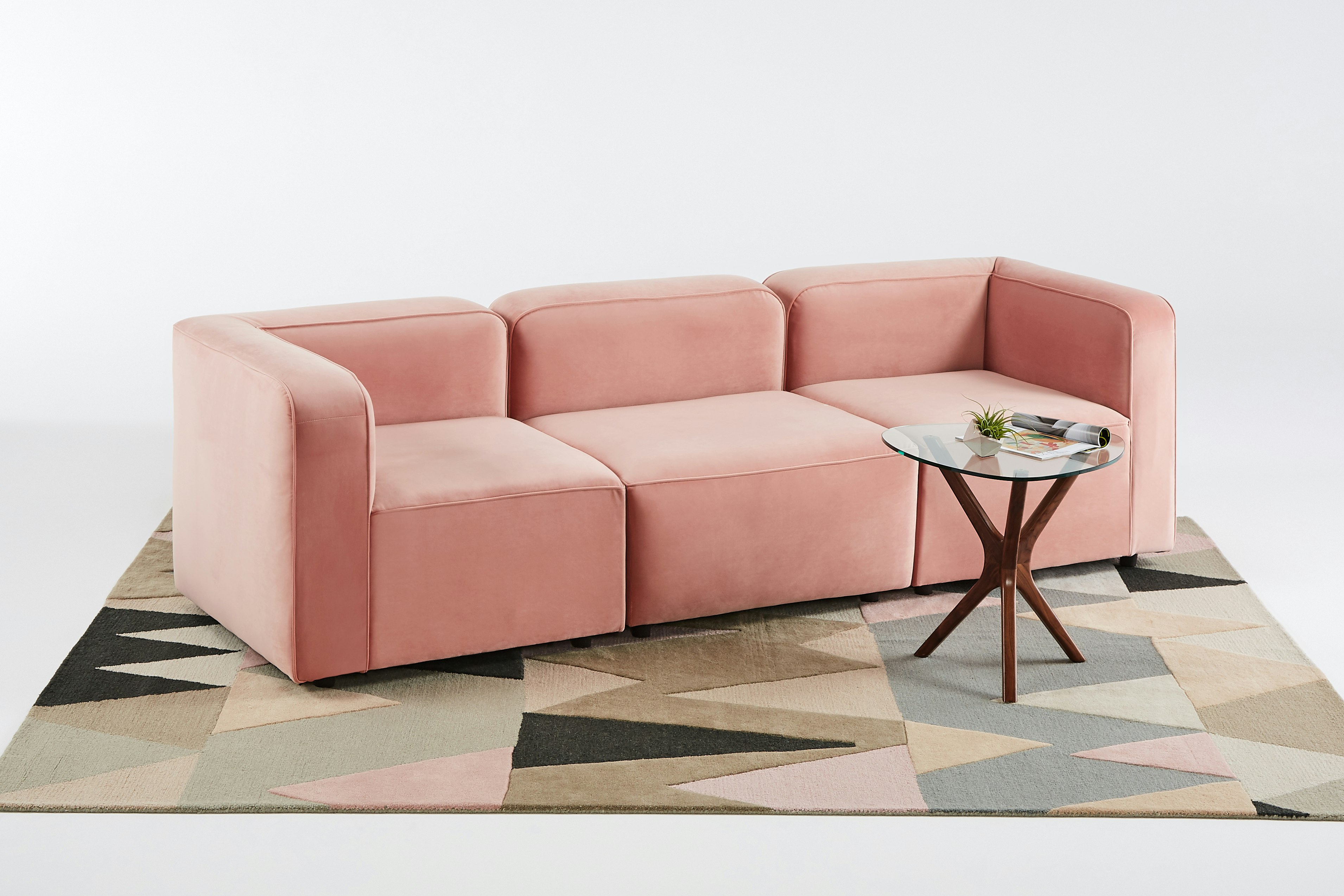 Logan Modular Sofa Royale Blush