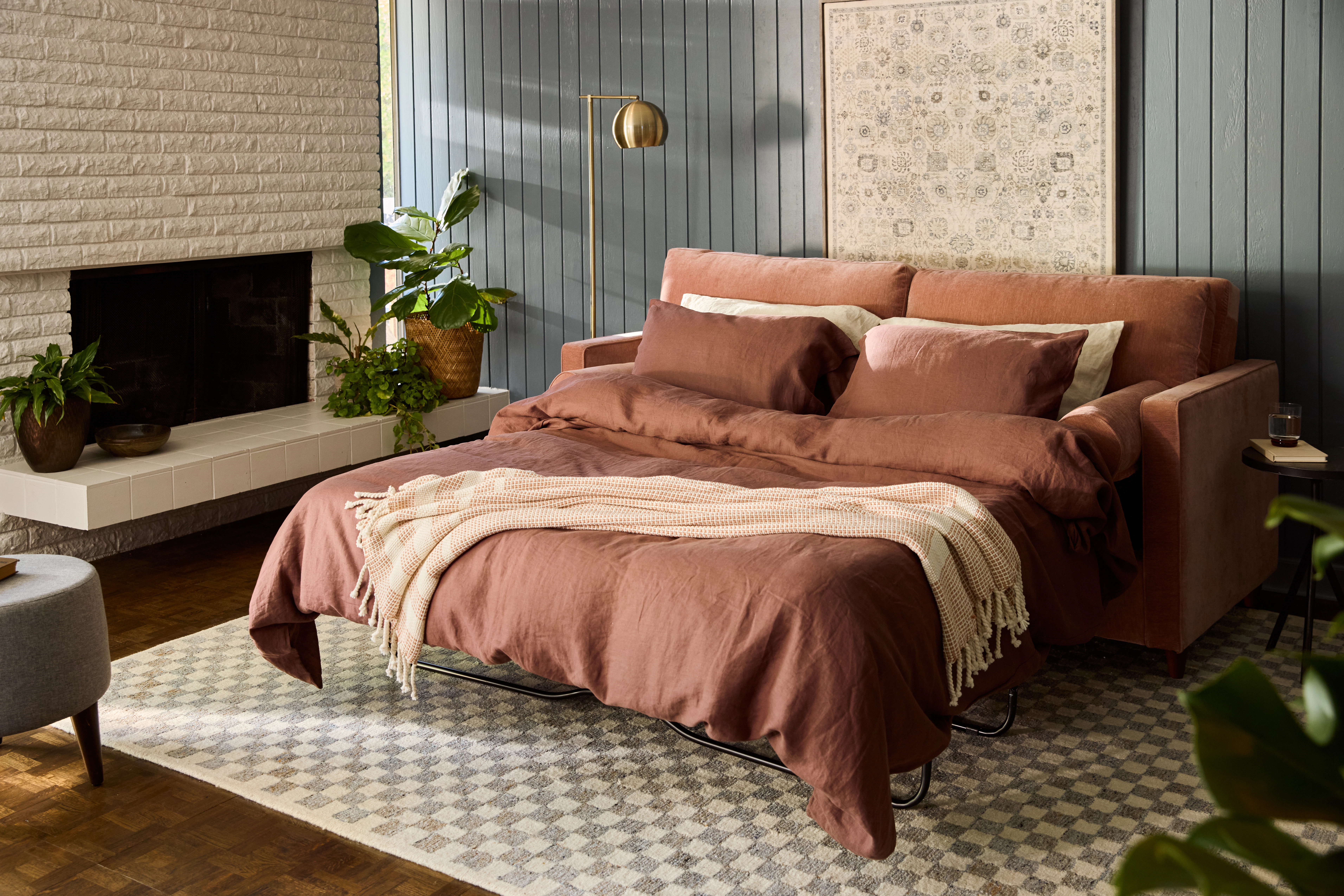 Briar Sleeper Sofa Harper Desert Rose