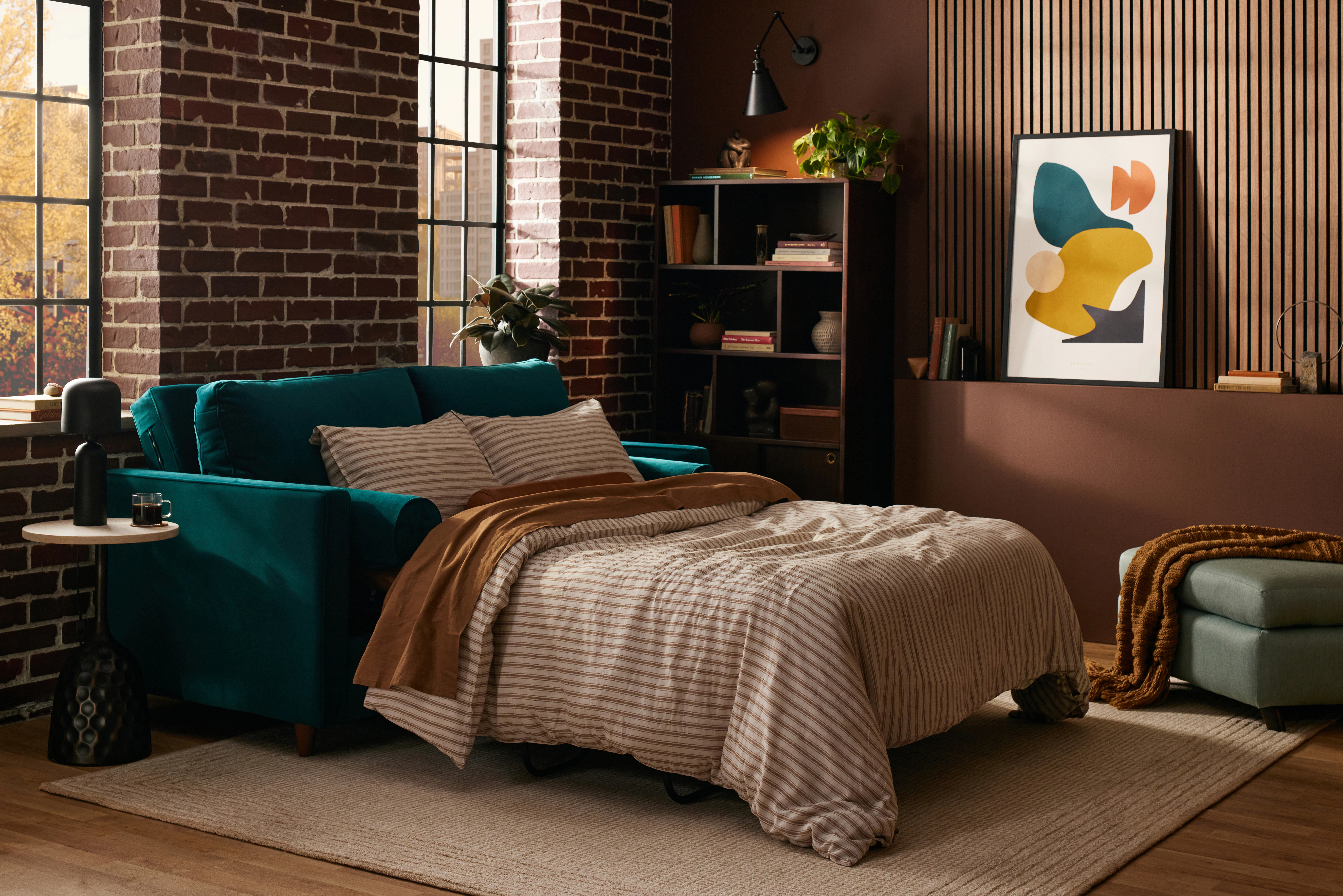 Briar Sleeper Sofa Royale Peacock