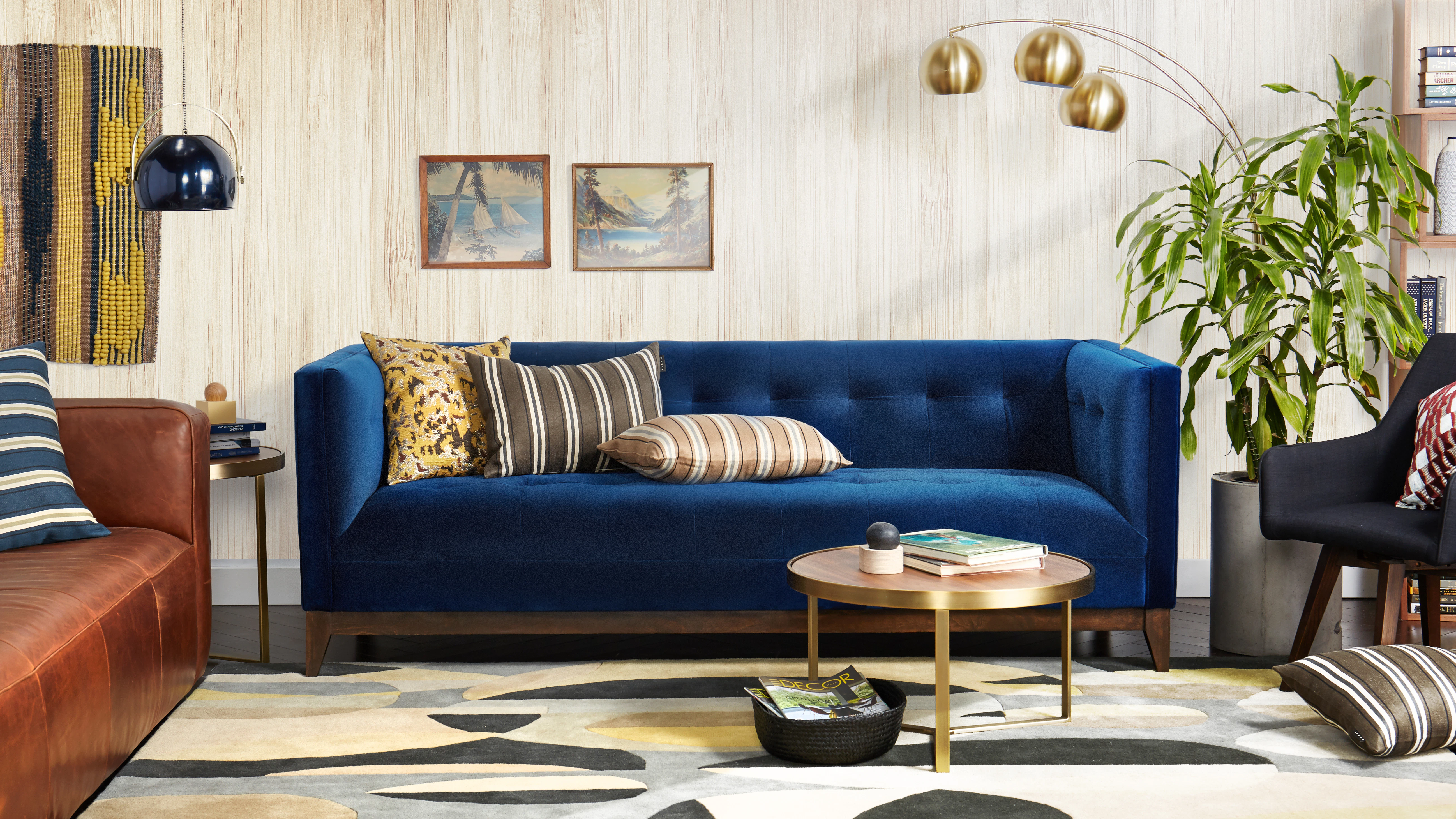 Stowe Sofa Royale Cobalt