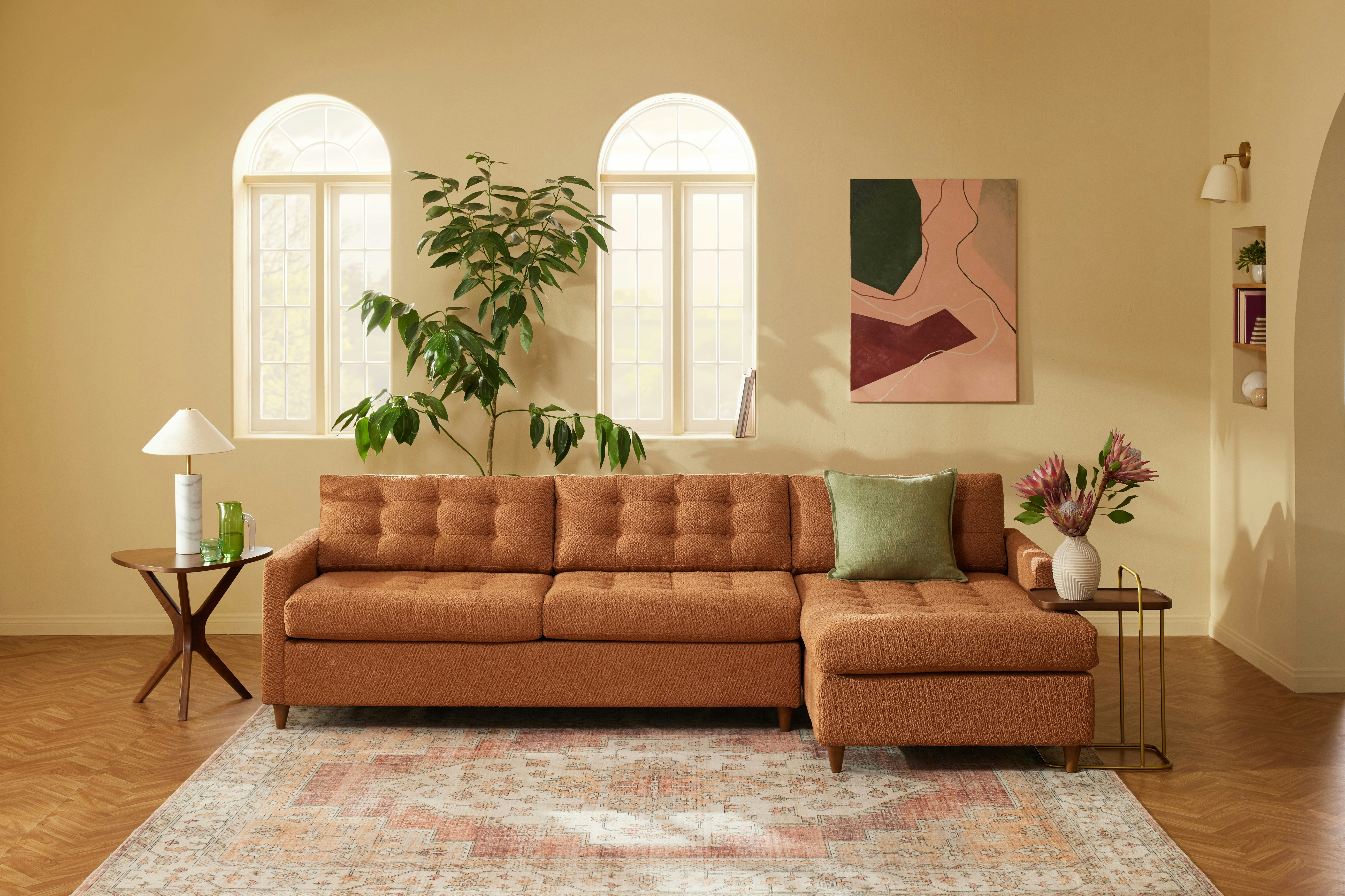 Eliot Sleeper Sectional Bubbly Moscow Mule