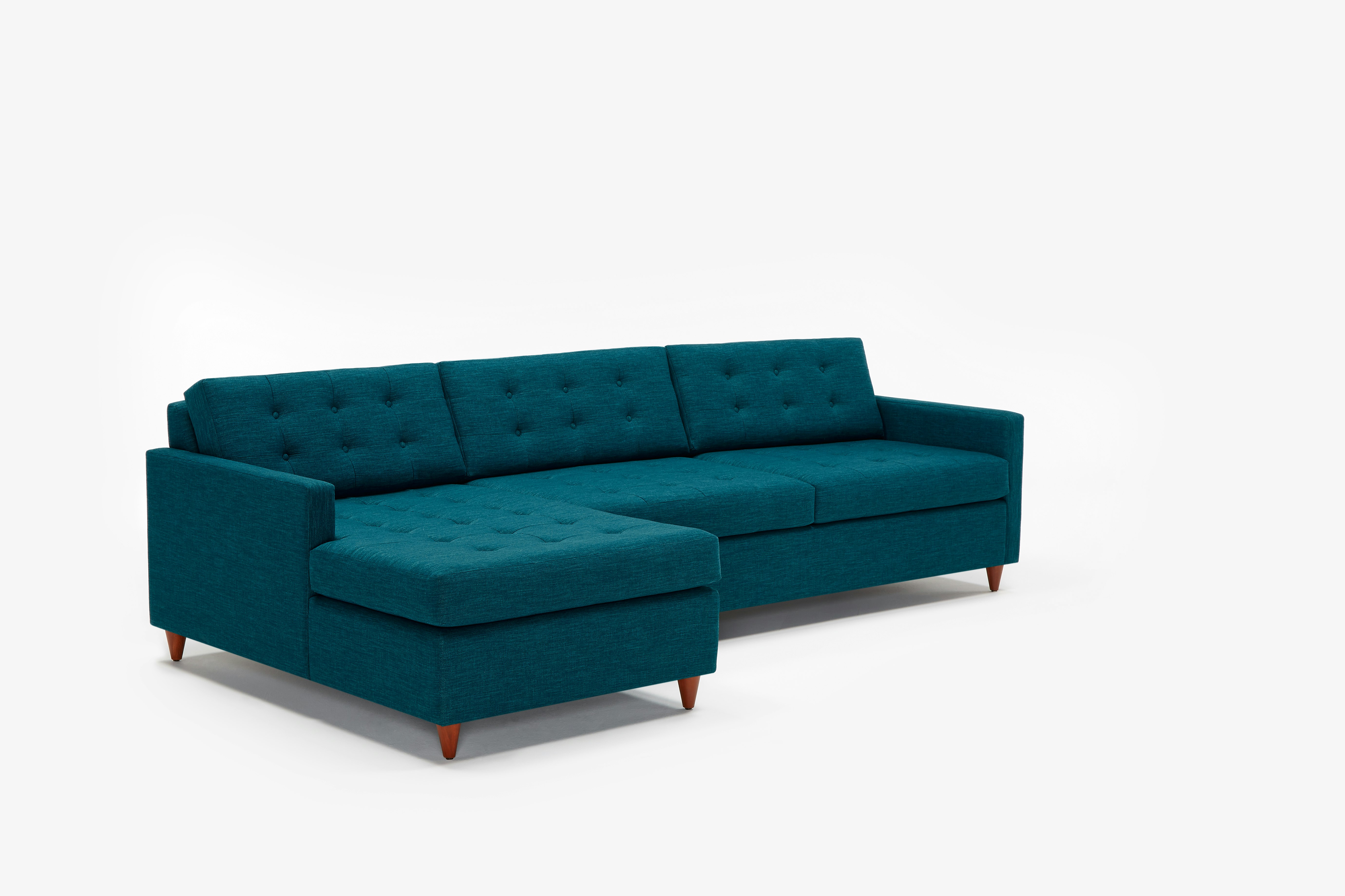 Eliot Sleeper Sectional Key Largo Zenith Teal