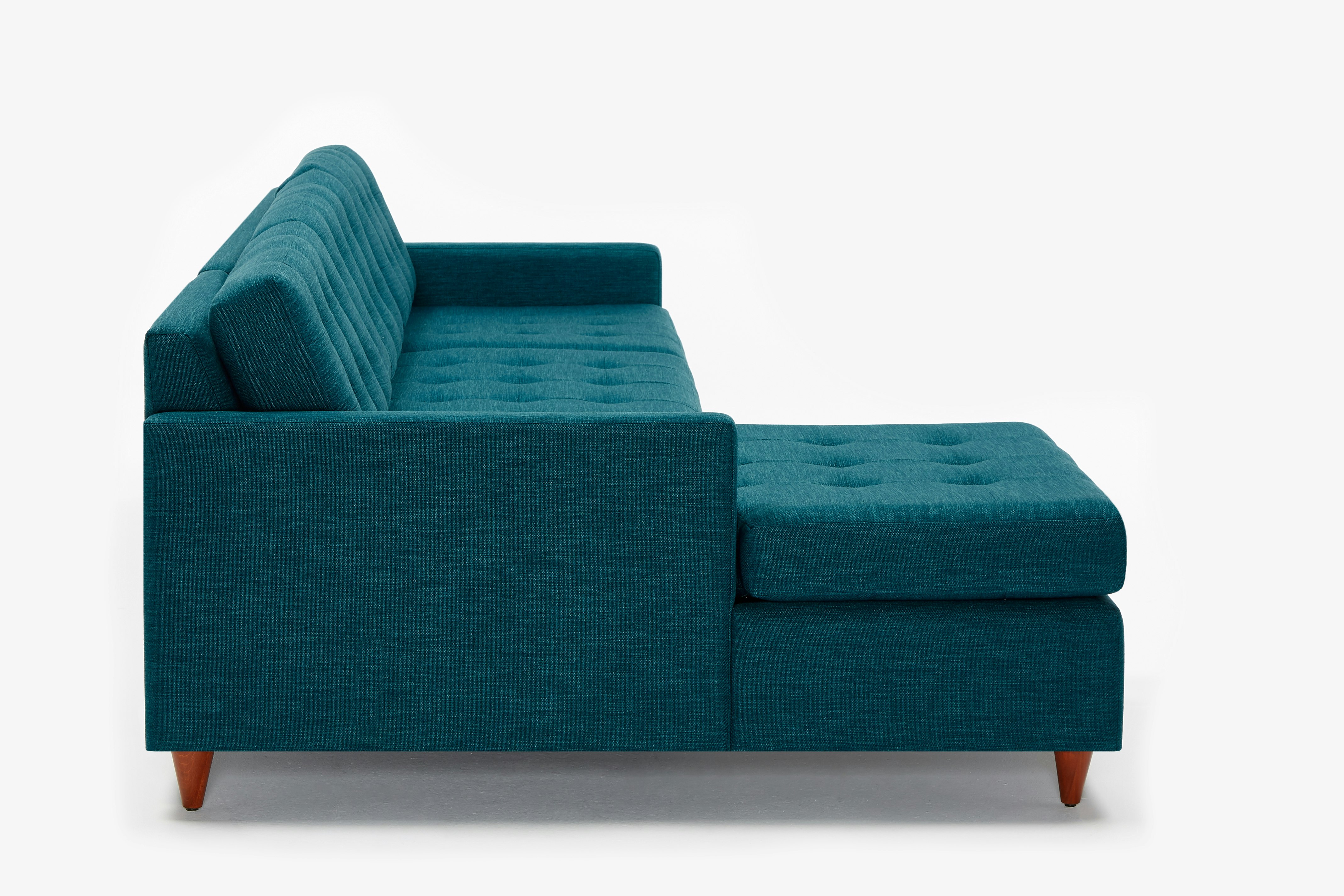 Eliot Sleeper Sectional Key Largo Zenith Teal